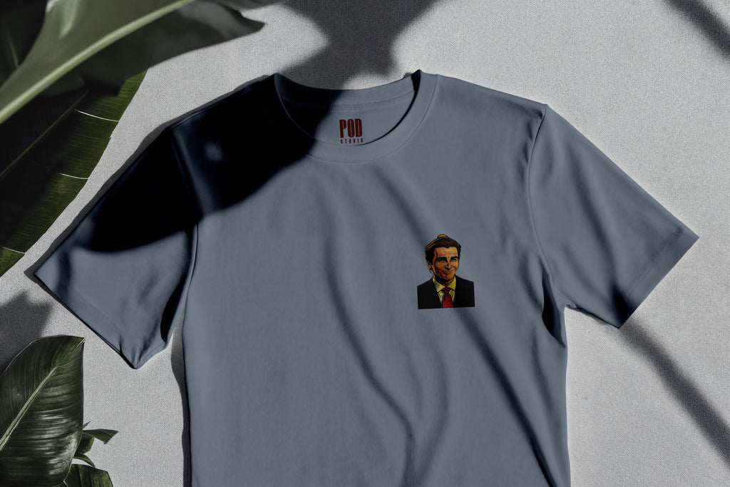 Oversize Kısa Kollu Tişört - Bateman