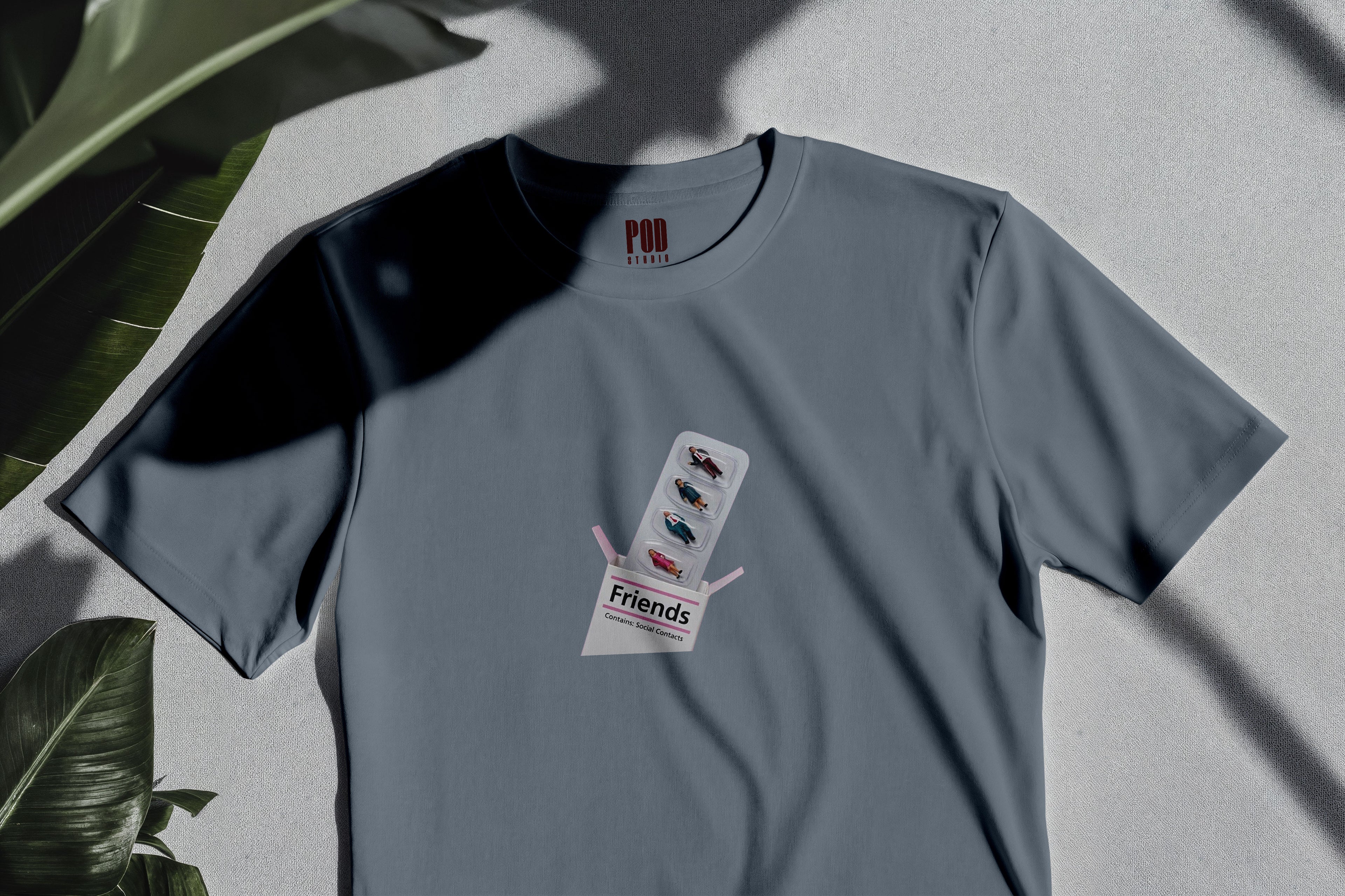 Oversize Kısa Kollu Tişört - Friends