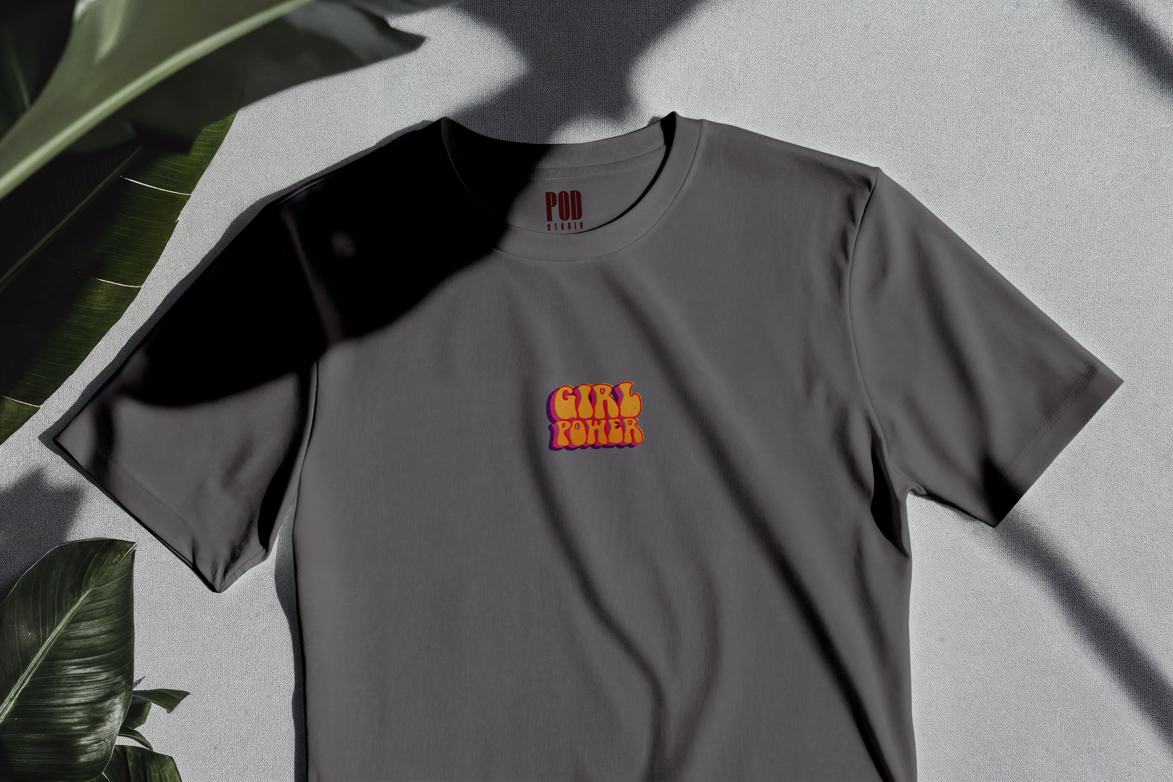 Oversize Kısa Kollu Tişört - Power