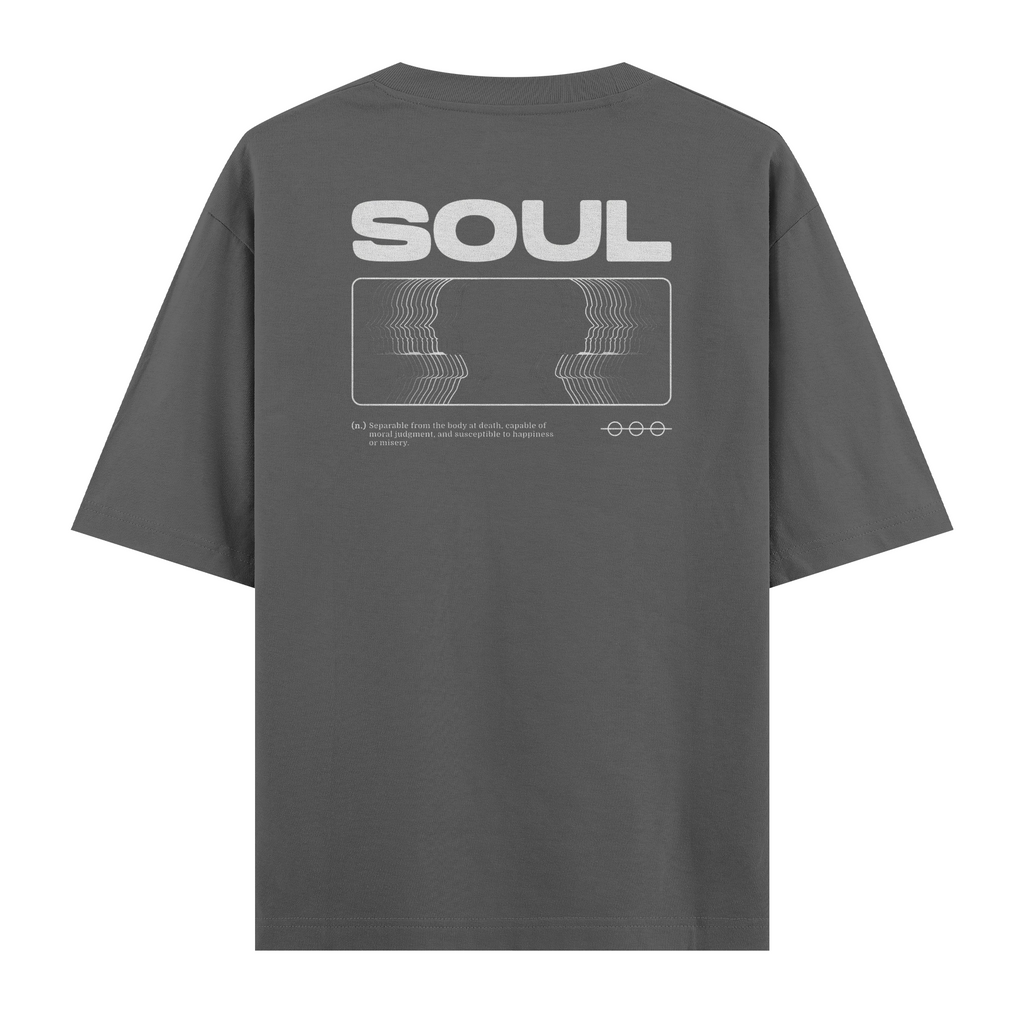 Oversize Kısa Kollu Tişört - Soul