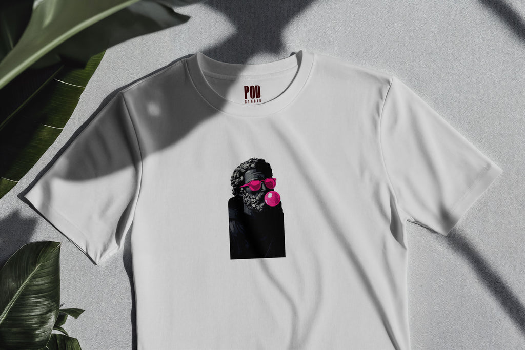 Oversize Kısa Kollu Tişört - Gum