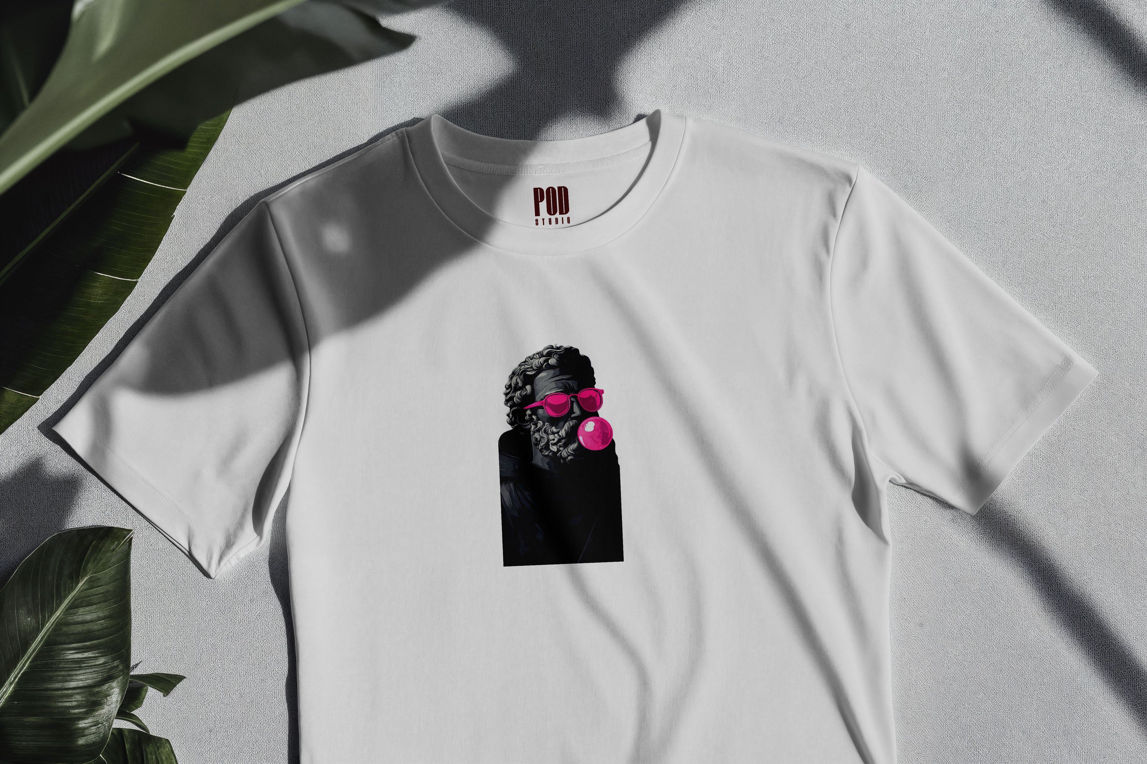 Oversize Kısa Kollu Tişört - Gum