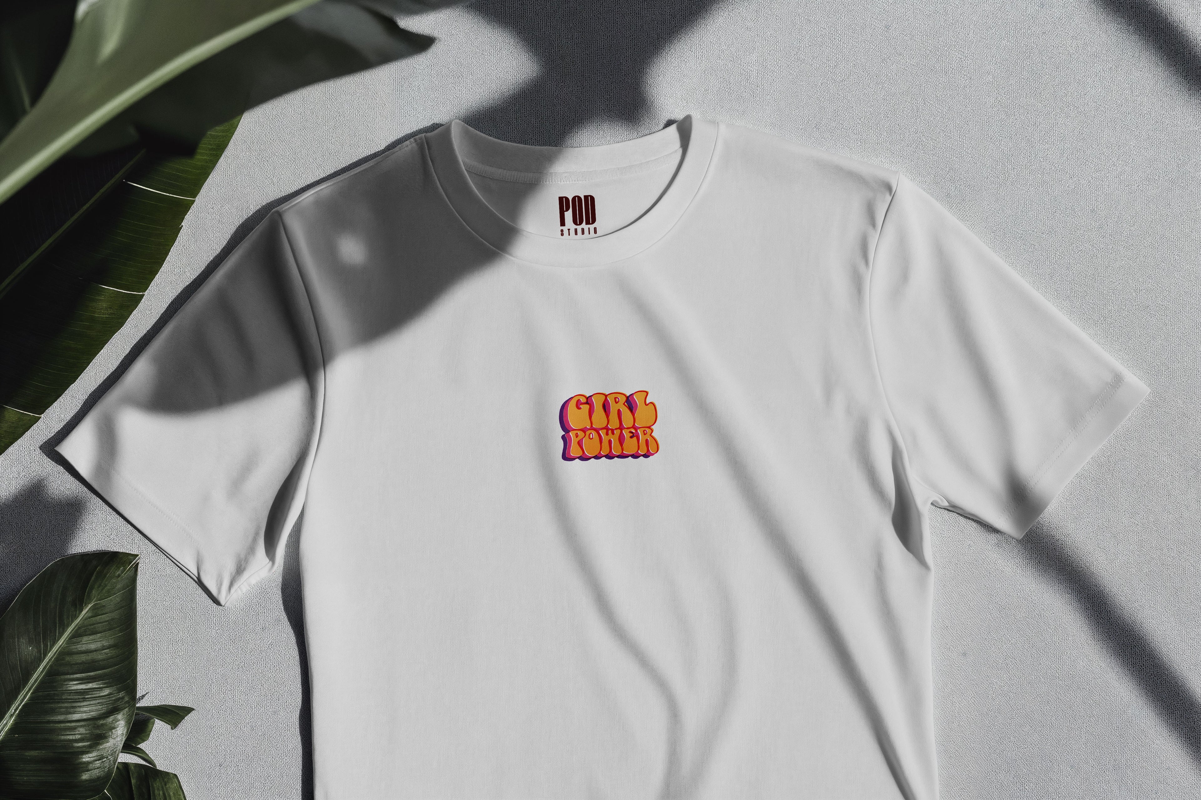 Oversize Kısa Kollu Tişört - Power