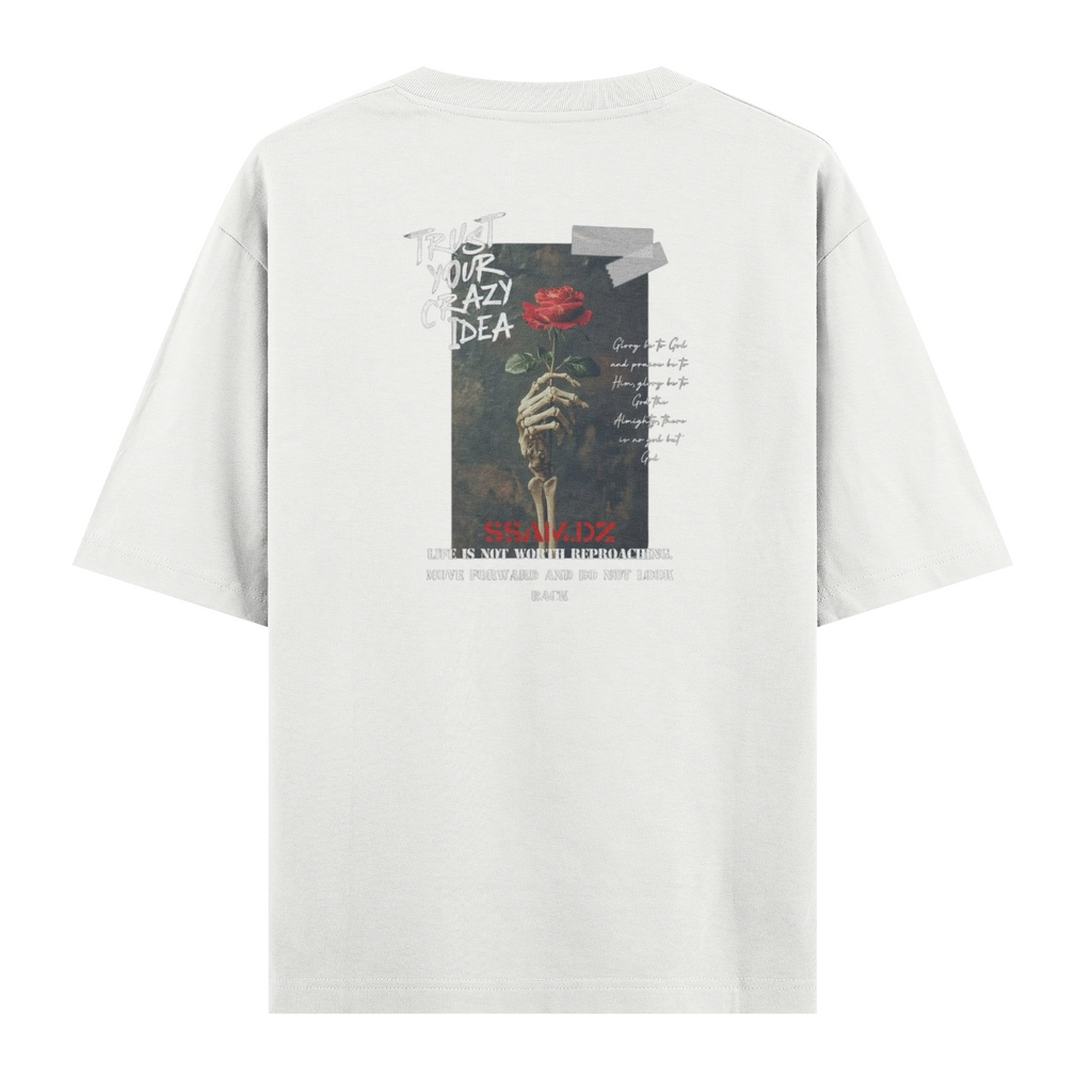 Oversize Kısa Kollu Tişört - Idea