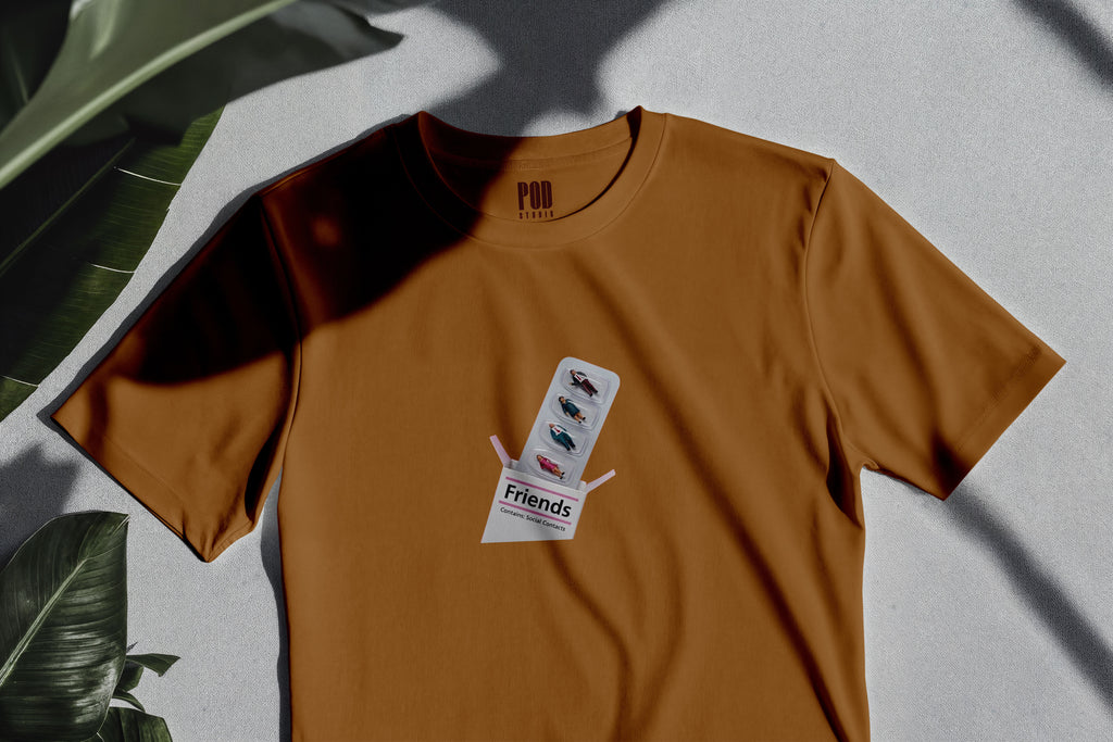 Oversize Kısa Kollu Tişört - Friends