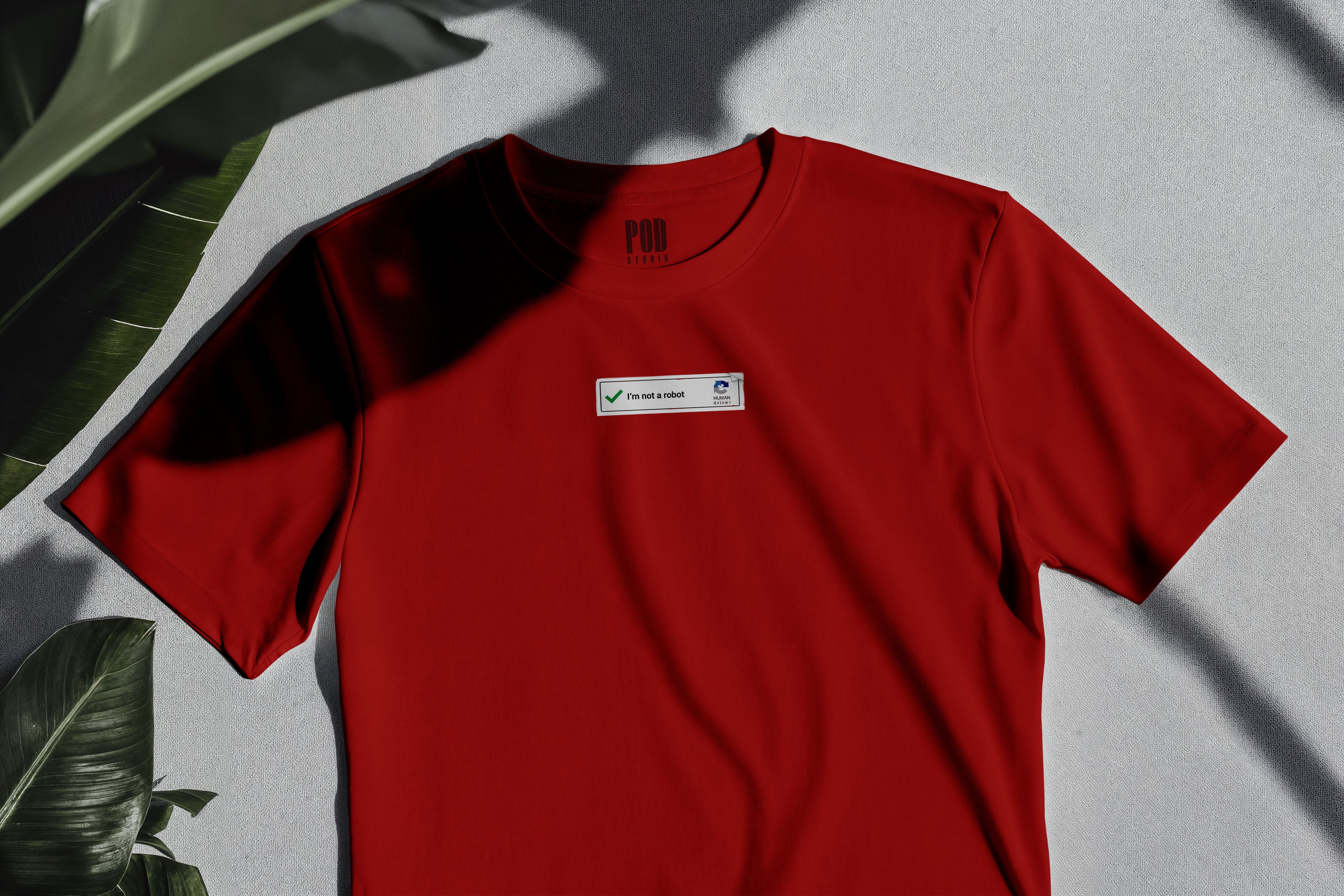 Oversize Kısa Kollu Tişört - Robot