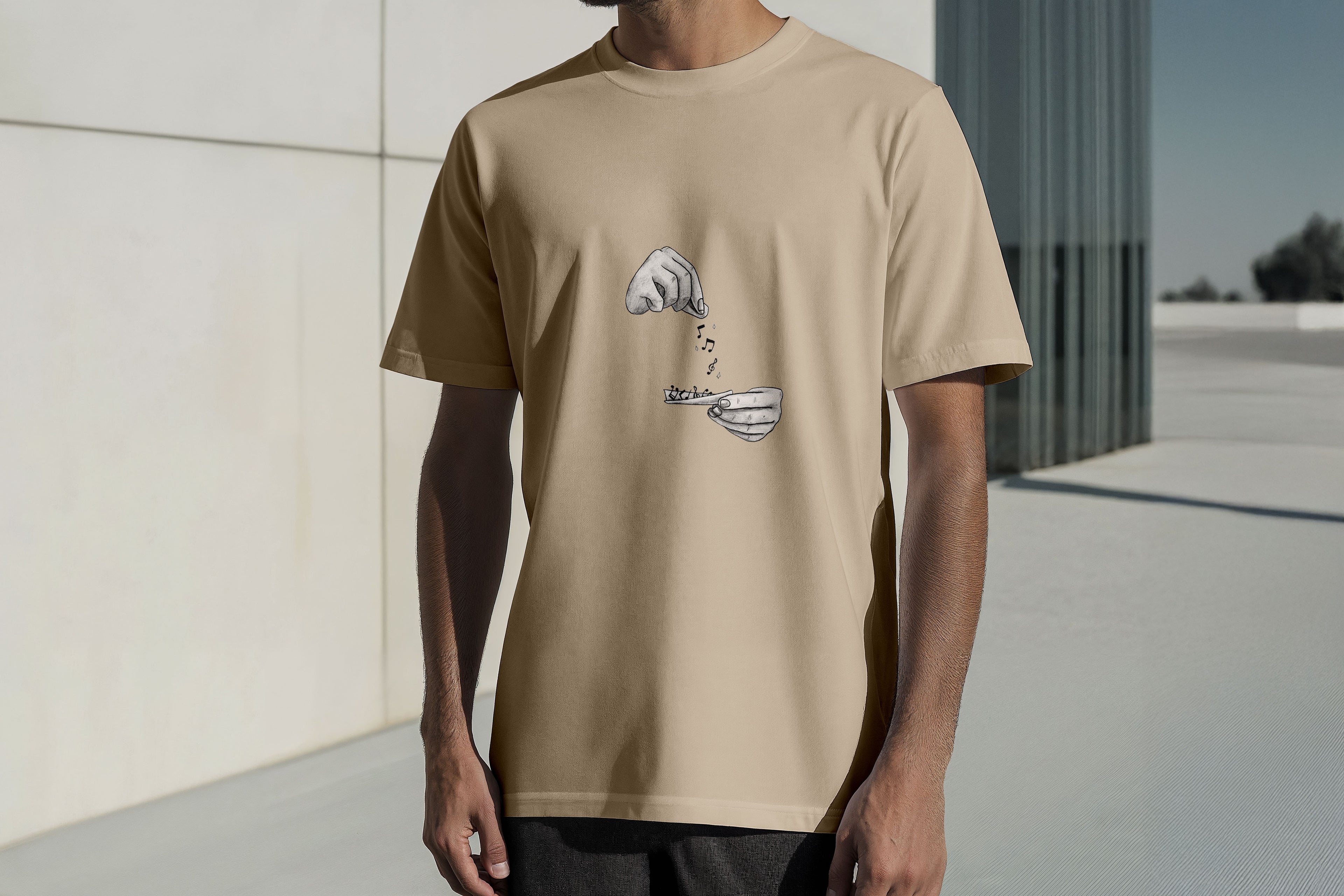 Regular Kısa Kollu Tişört - Note