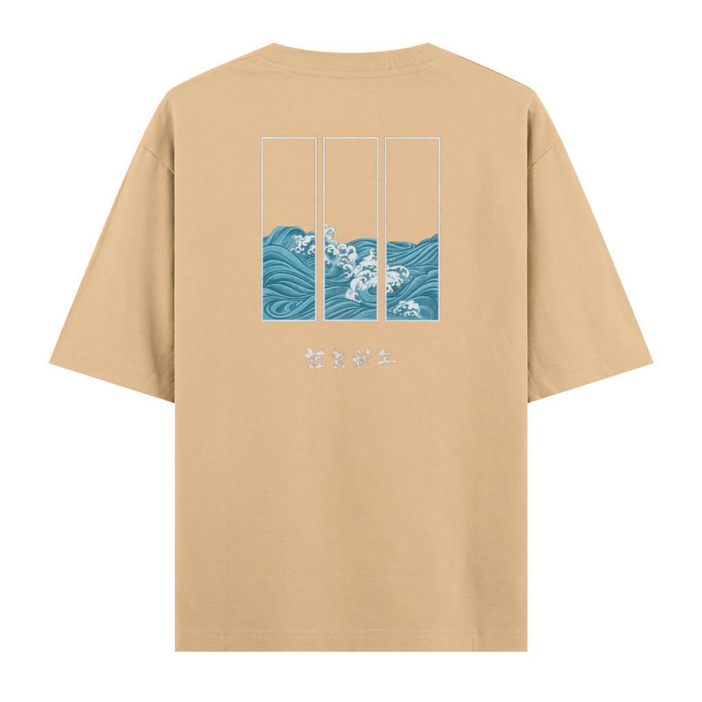 Oversize Kısa Kollu Tişört - Ocean