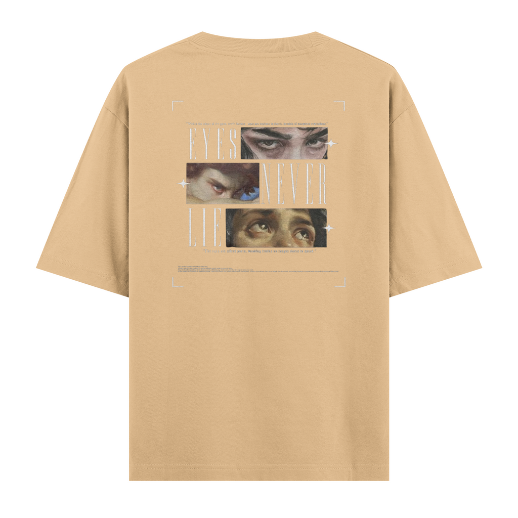 Oversize Kısa Kollu Tişört - Eyes