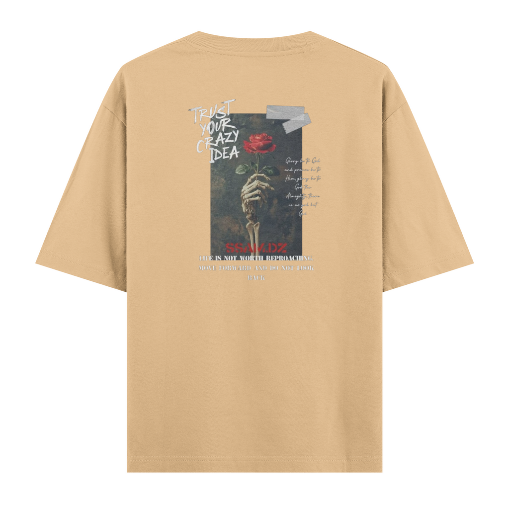 Oversize Kısa Kollu Tişört - Idea