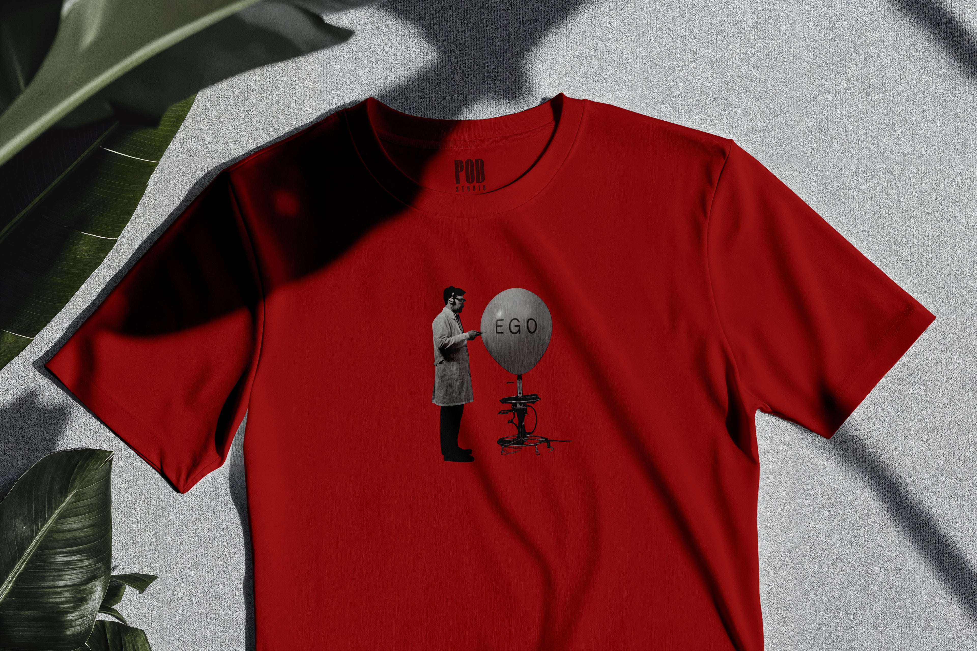 Oversize Kısa Kollu Tişört - Ego