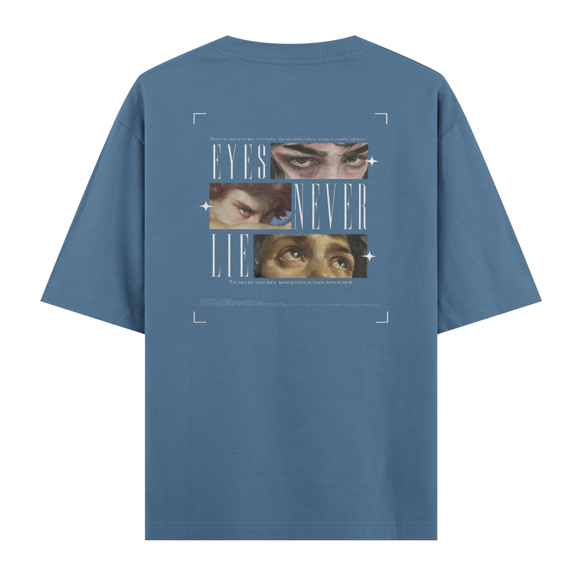 Oversize Kısa Kollu Tişört - Eyes