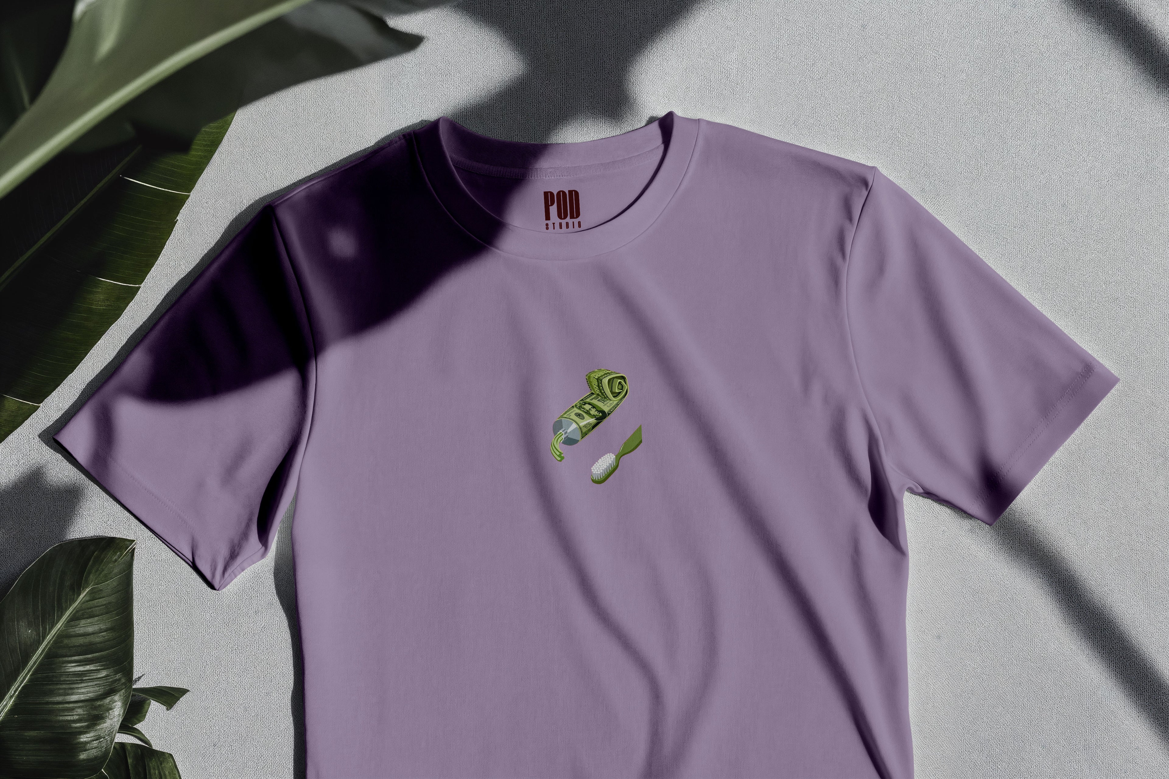 Oversize Kısa Kollu Tişört - Money