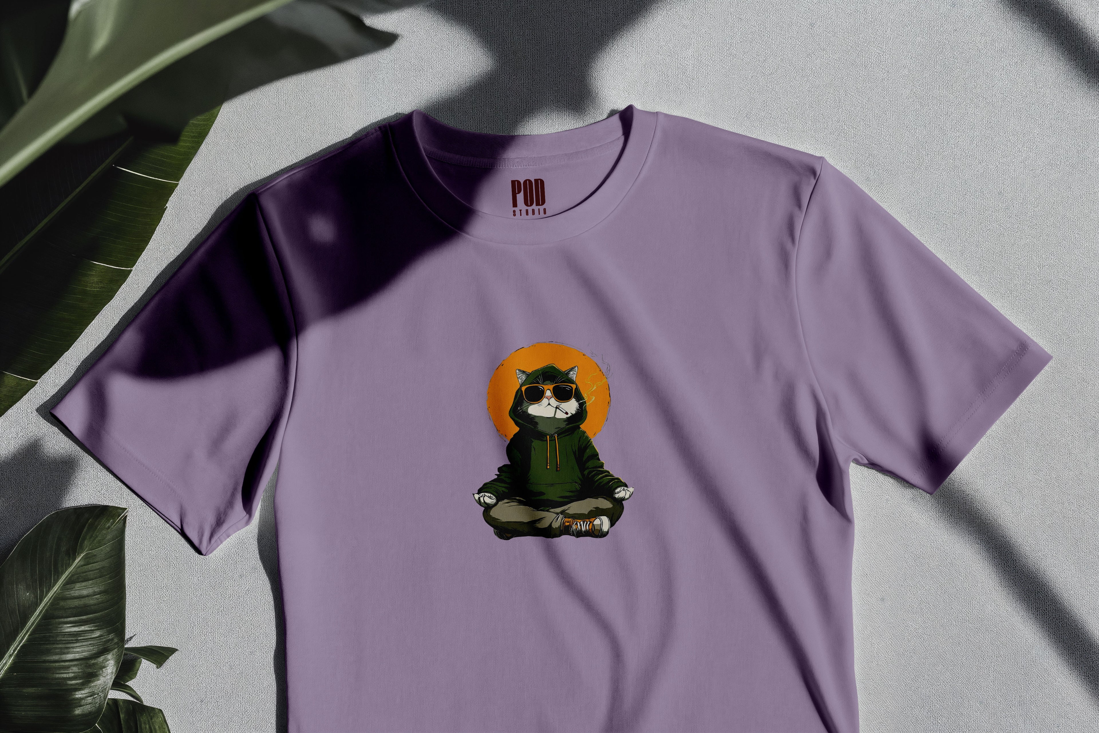 Oversize Kısa Kollu Tişört - Yoga