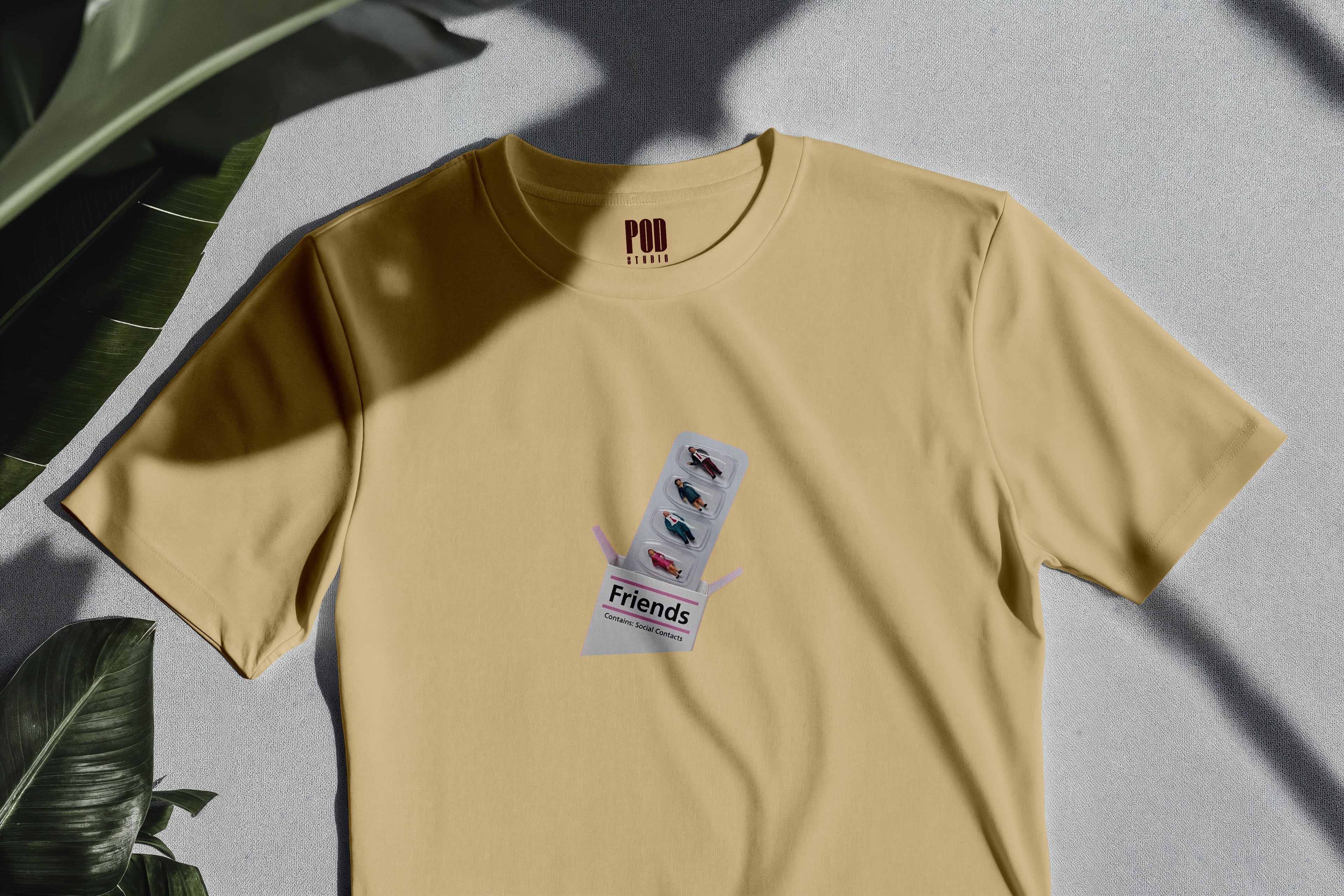 Oversize Kısa Kollu Tişört - Friends