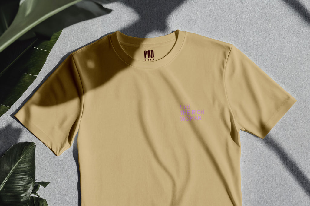 Oversize Kısa Kollu Tişört - Woman