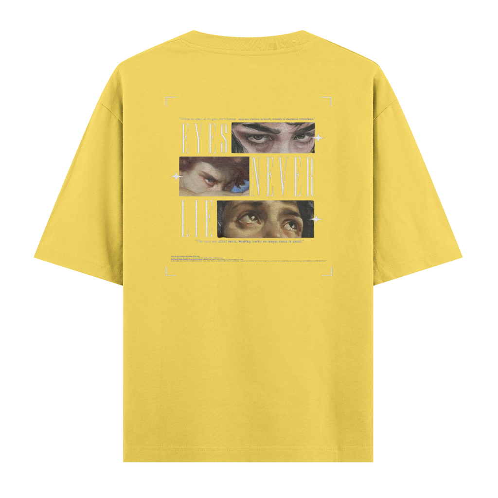 Oversize Kısa Kollu Tişört - Eyes