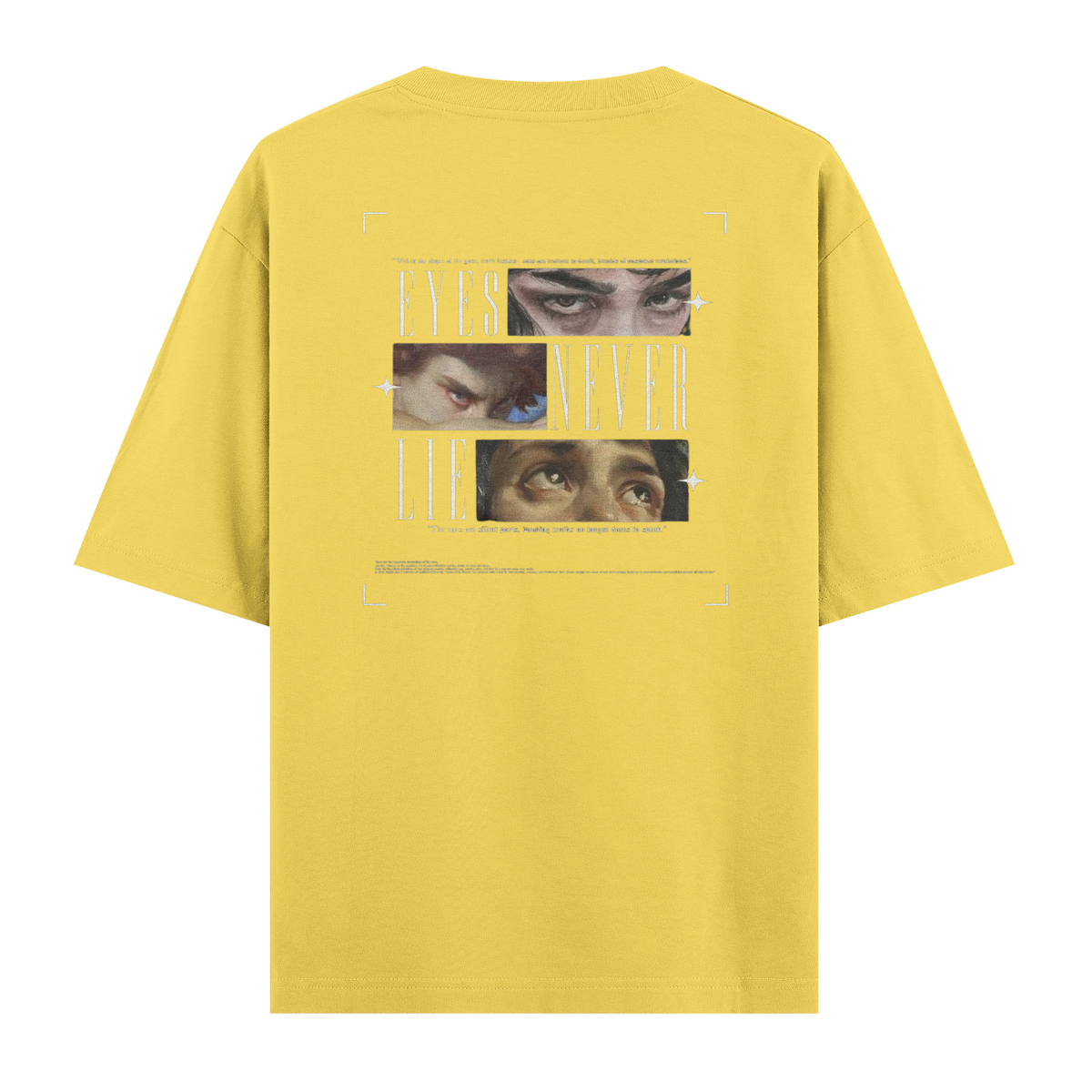 Oversize Kısa Kollu Tişört - Eyes
