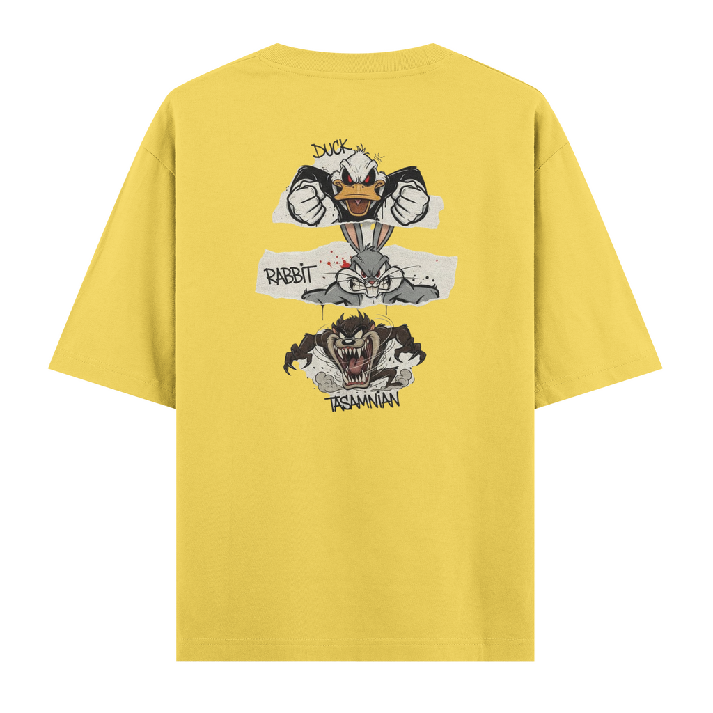 Oversize Kısa Kollu Tişört - Looney