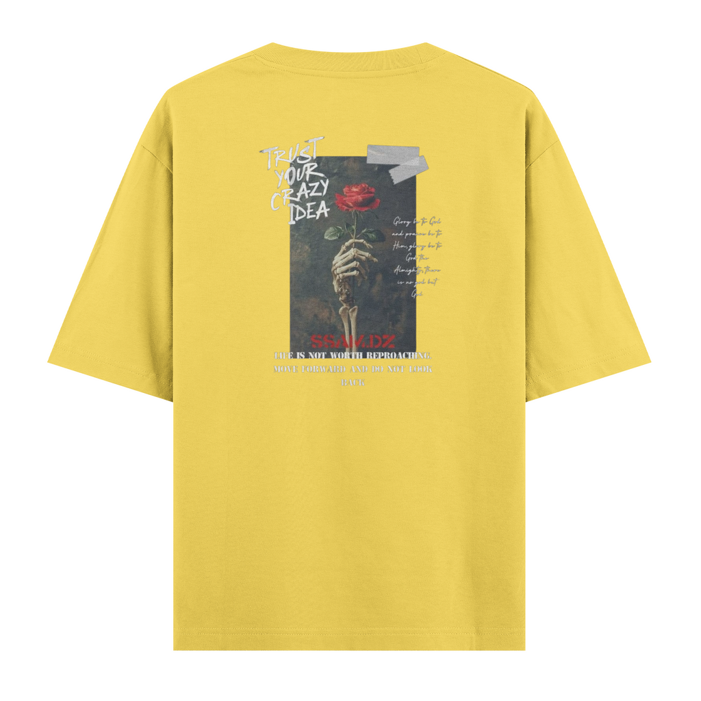 Oversize Kısa Kollu Tişört - Idea