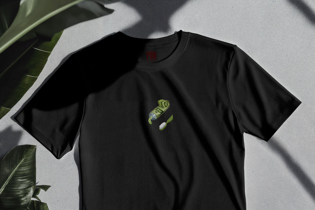 Oversize Kısa Kollu Tişört - Money