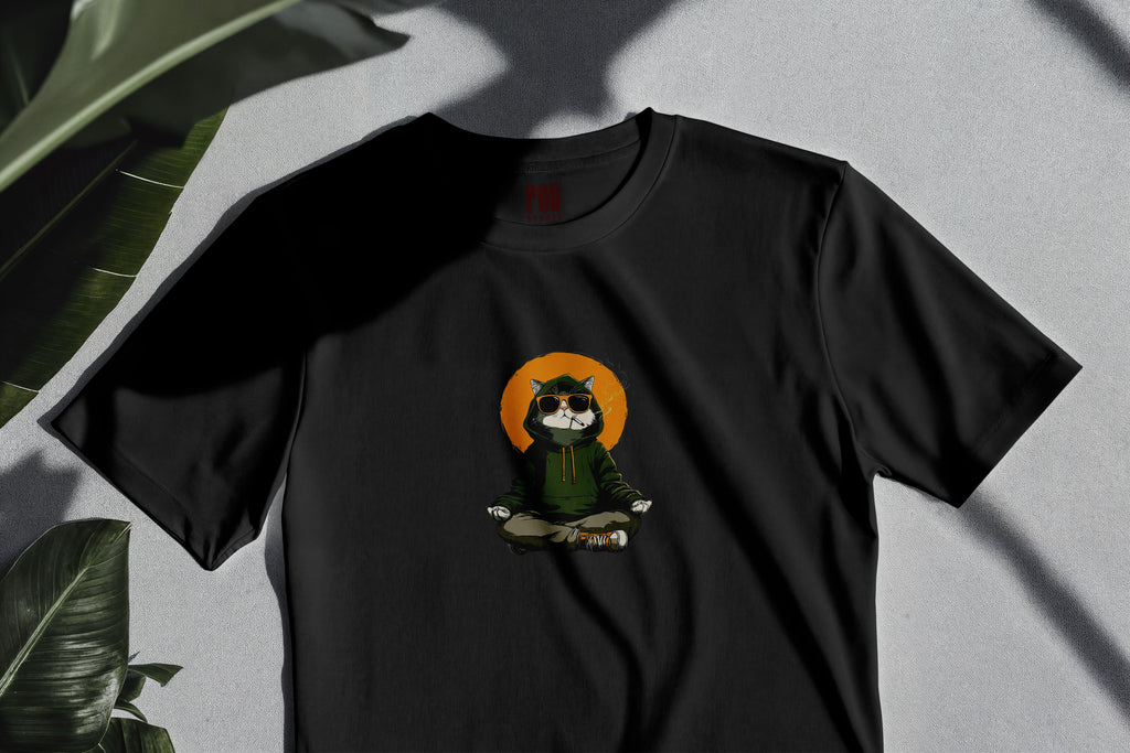 Oversize Kısa Kollu Tişört - Yoga