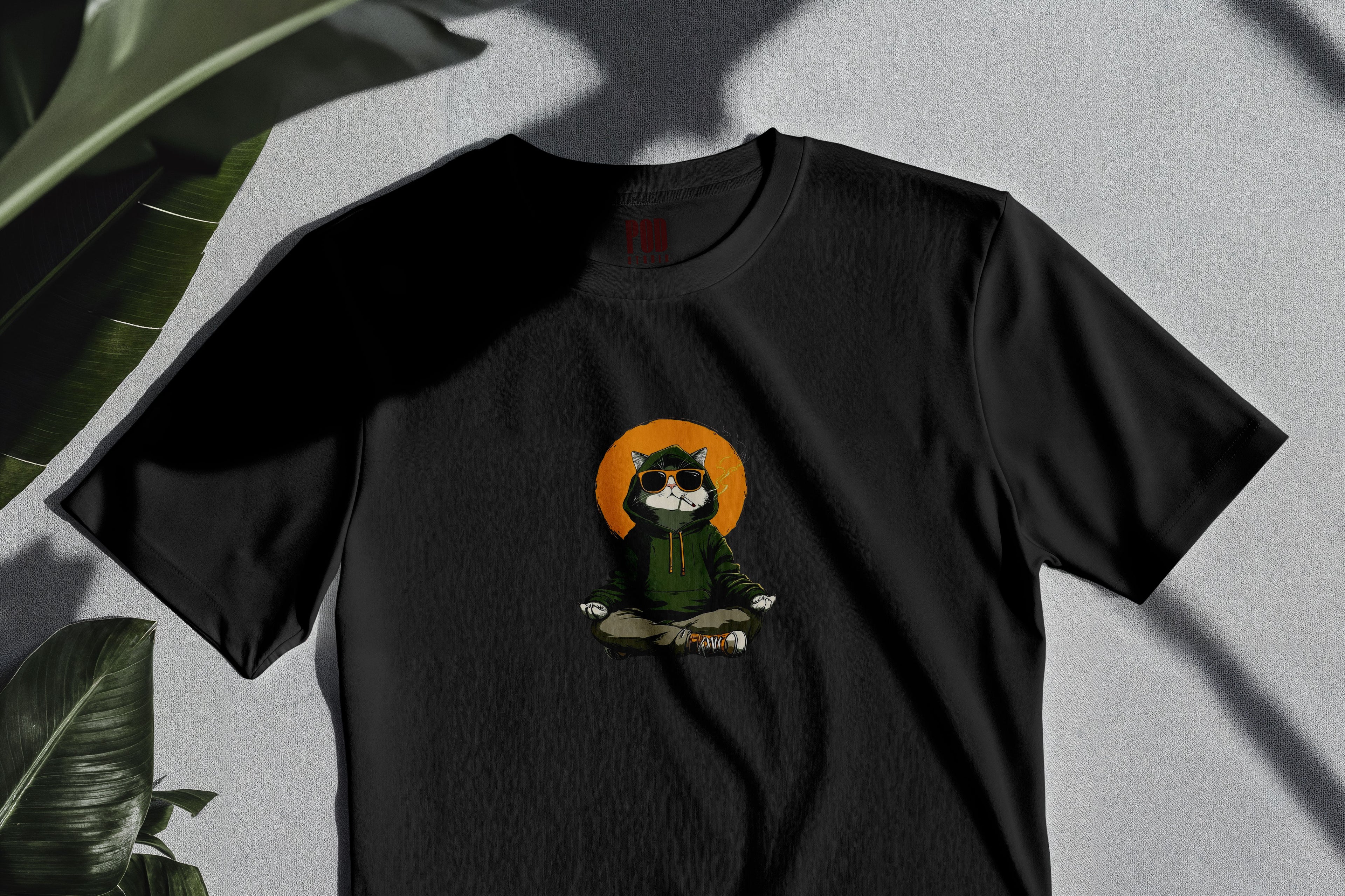 Oversize Kısa Kollu Tişört - Yoga