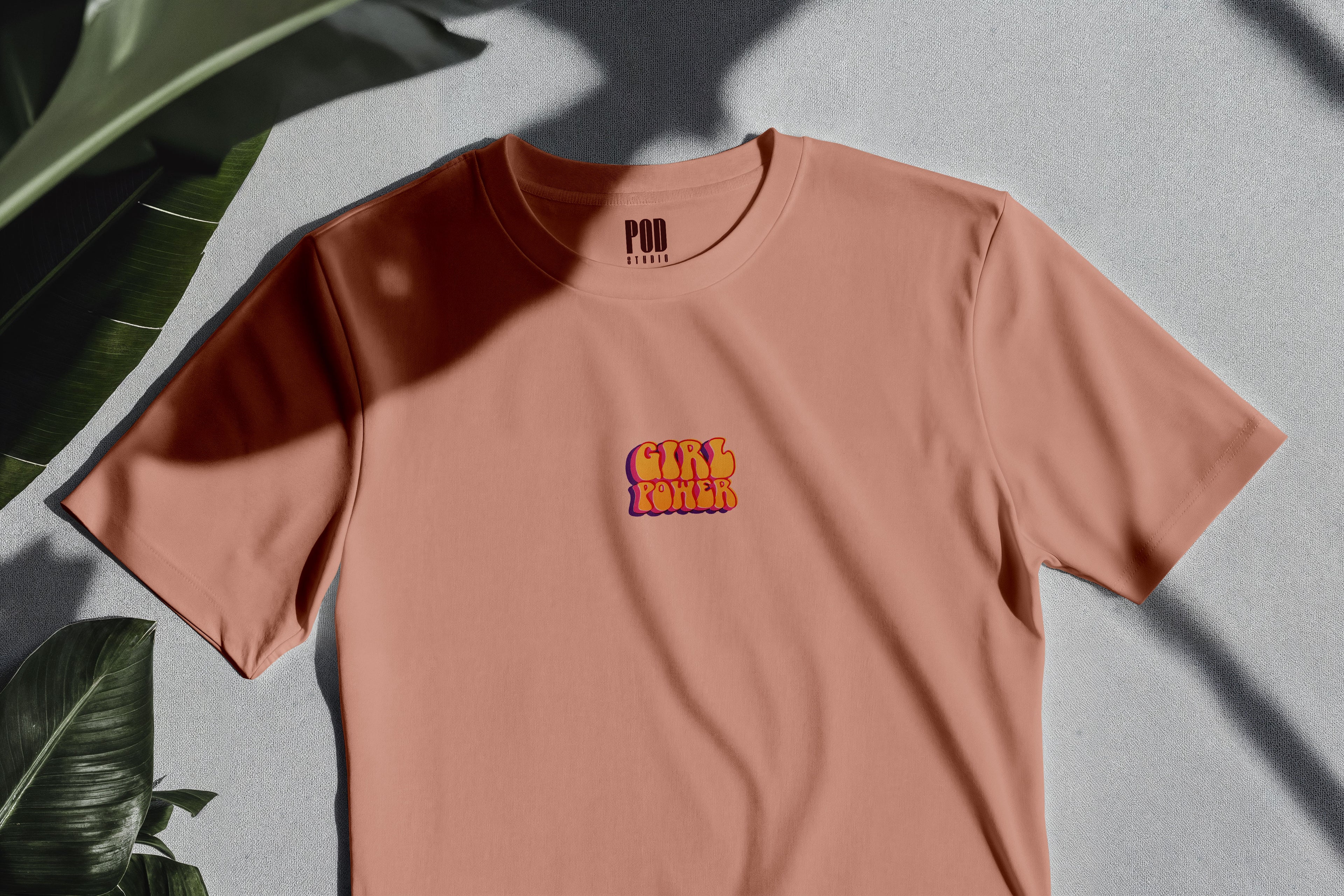 Oversize Kısa Kollu Tişört - Power