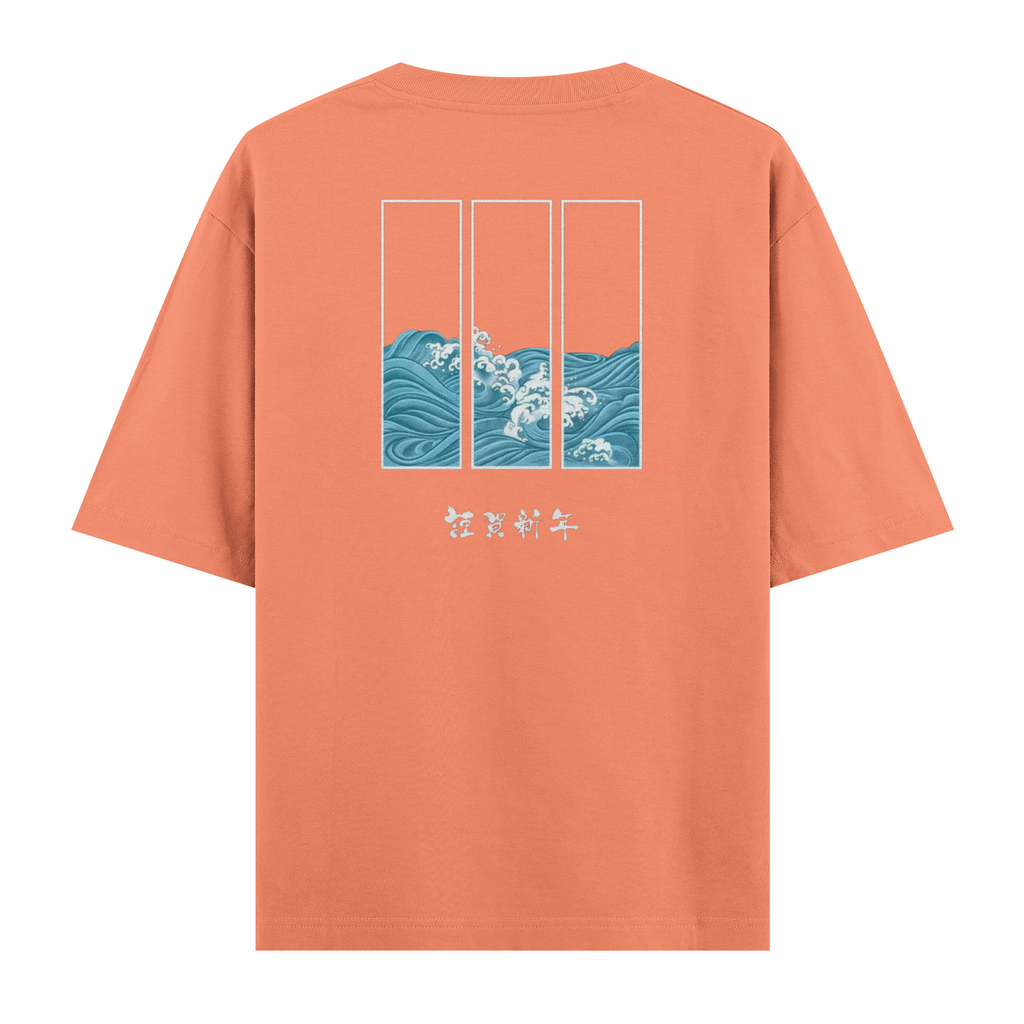 Oversize Kısa Kollu Tişört - Ocean