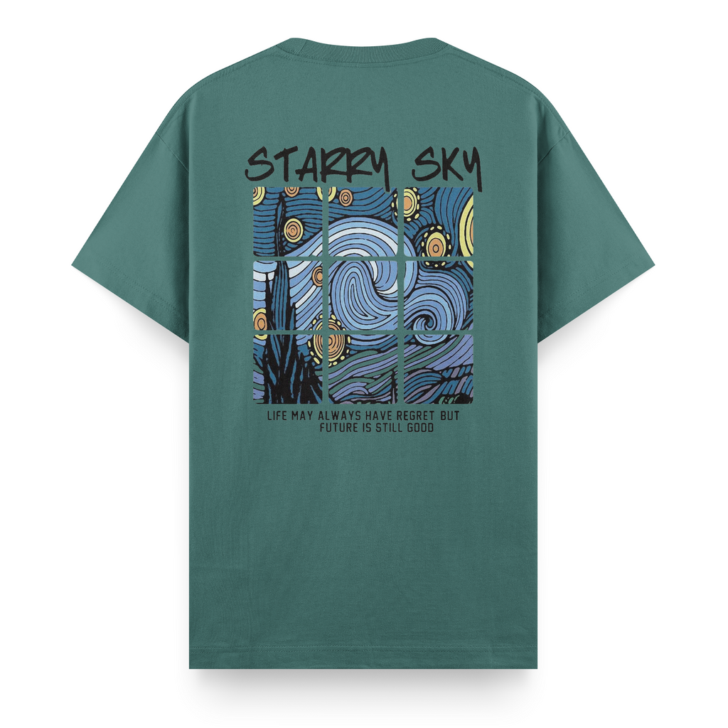 Regular Kısa Kollu Tişört - Starry Sky