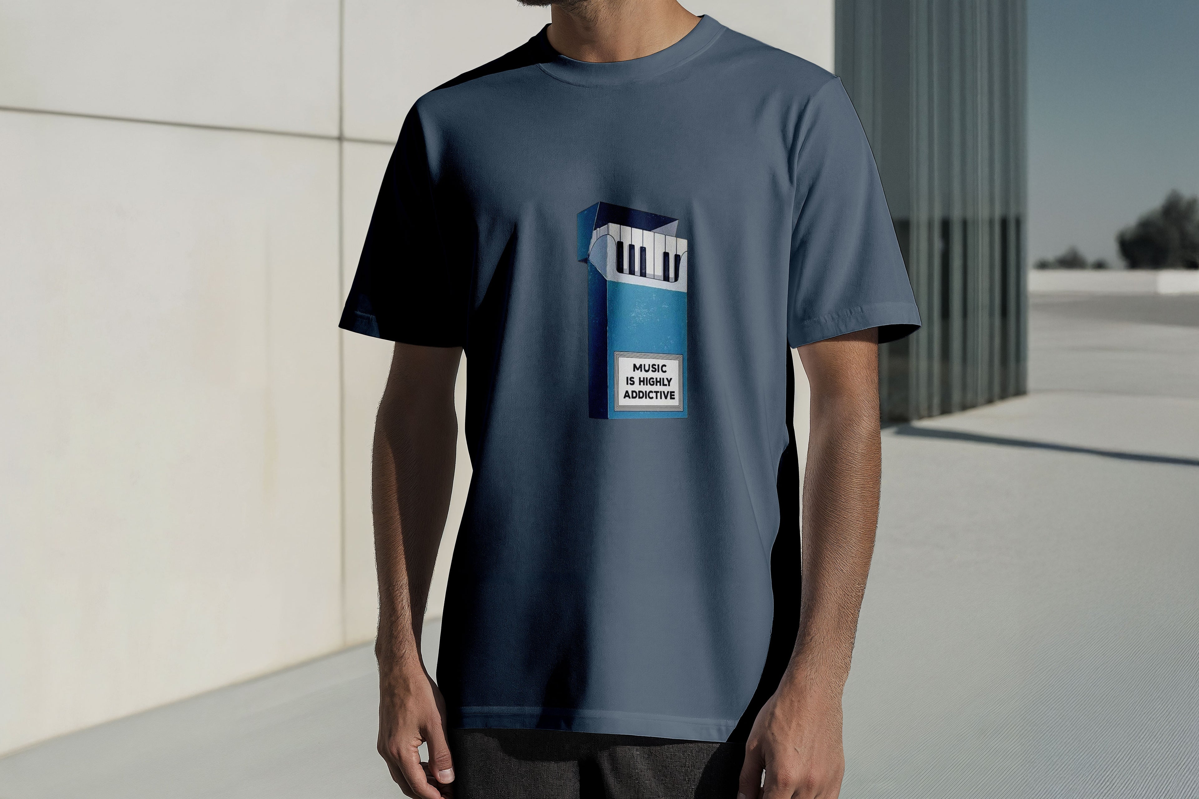 Regular Kısa Kollu Tişört - Addictive