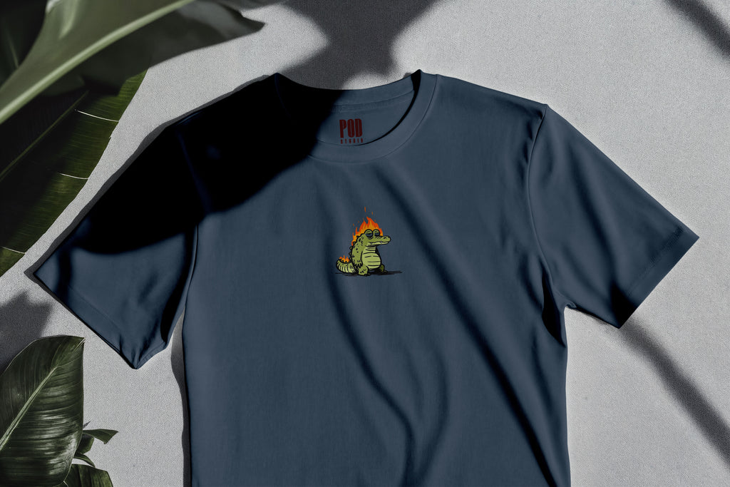 Oversize Kısa Kollu Tişört - Fire