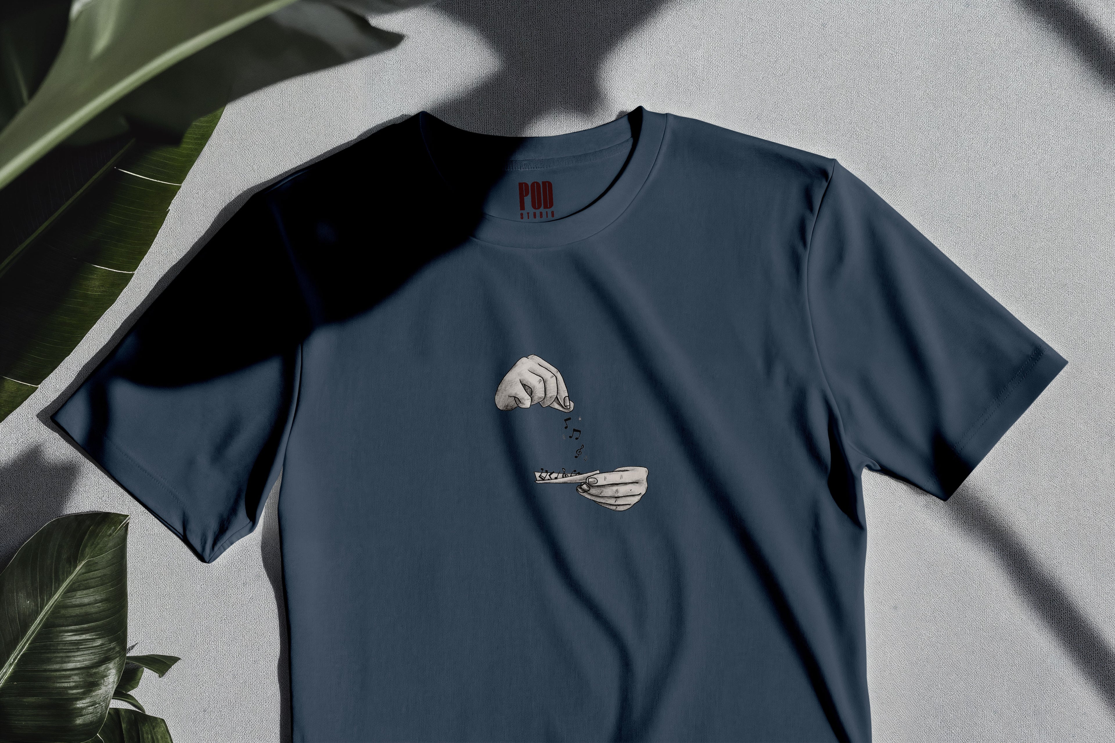 Oversize Kısa Kollu Tişört - Note