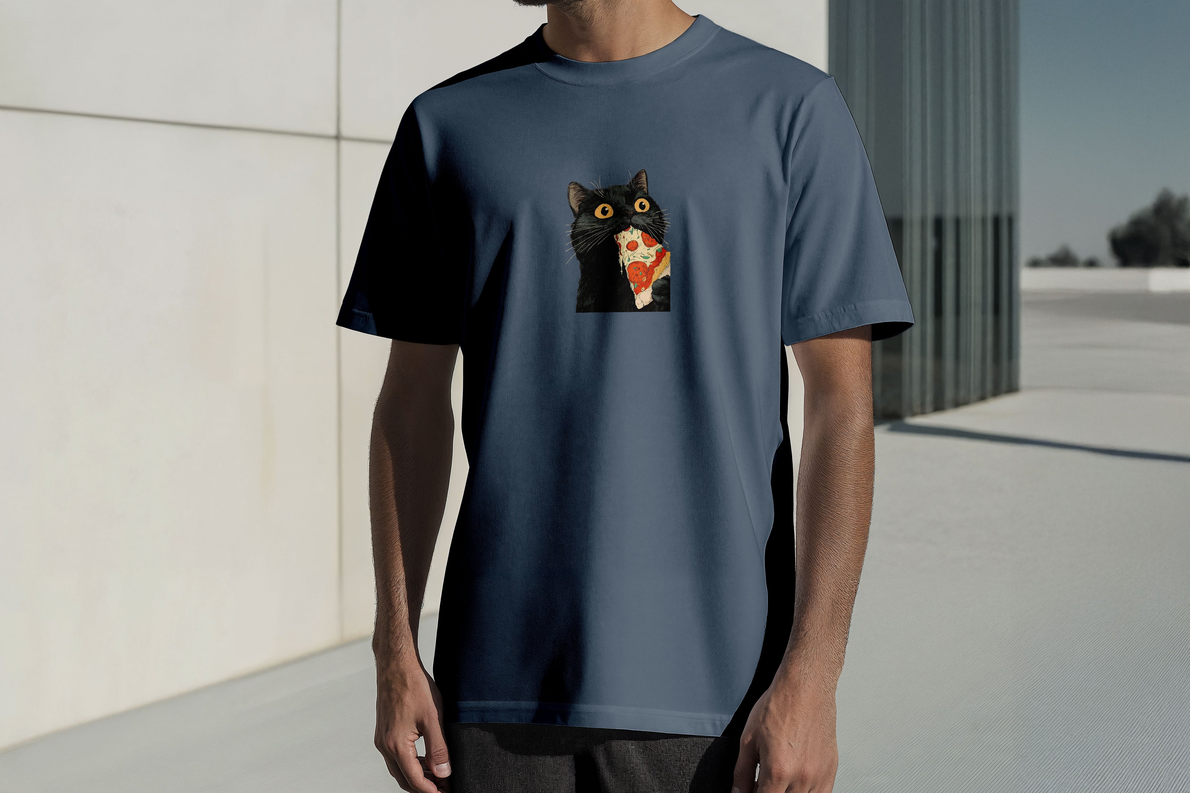 Regular Kısa Kollu Tişört - Pizza