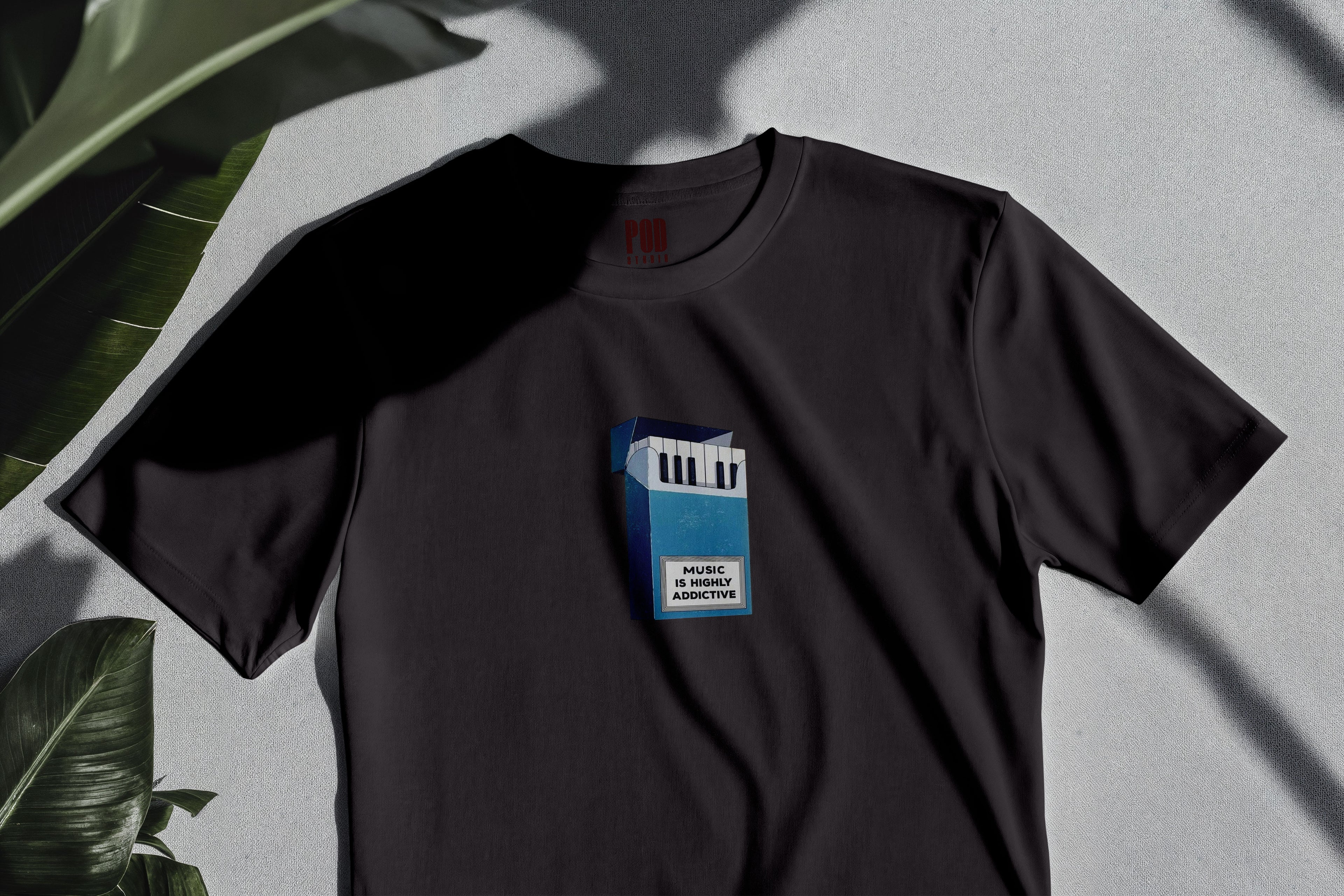 Oversize Kısa Kollu Tişört - Addictive