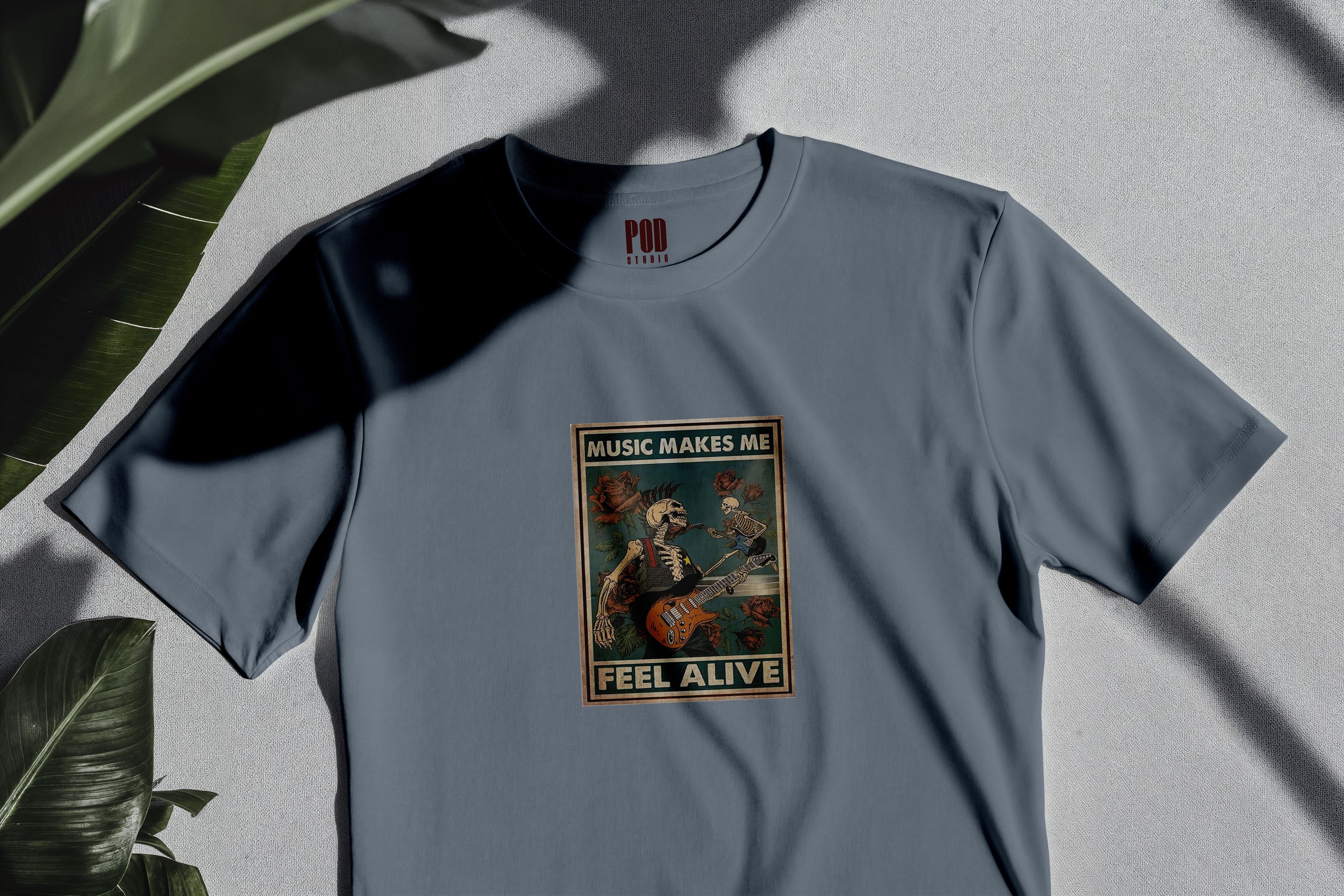 Oversize Kısa Kollu Tişört - Alive