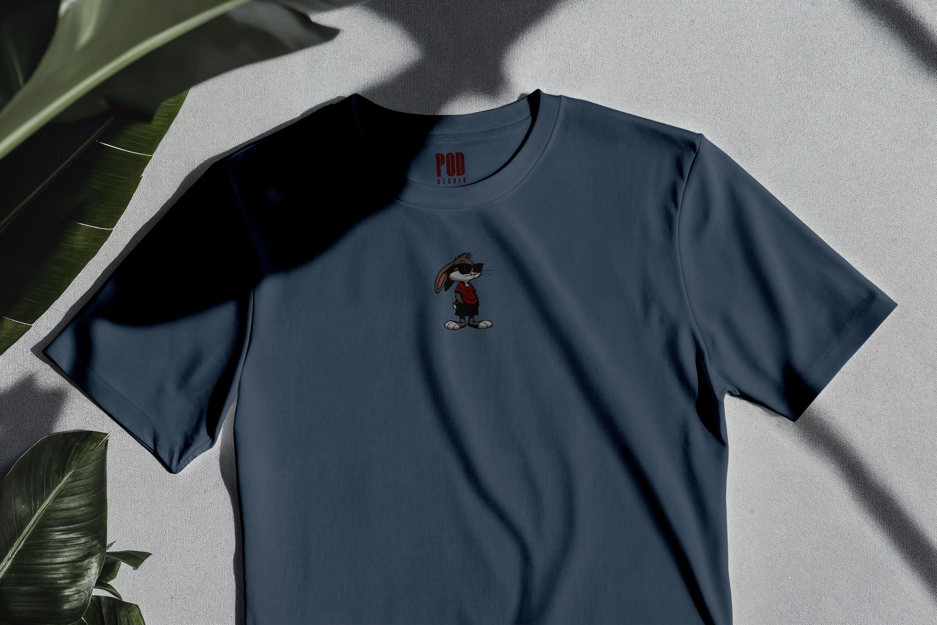 Oversize Kısa Kollu Tişört - Bunny