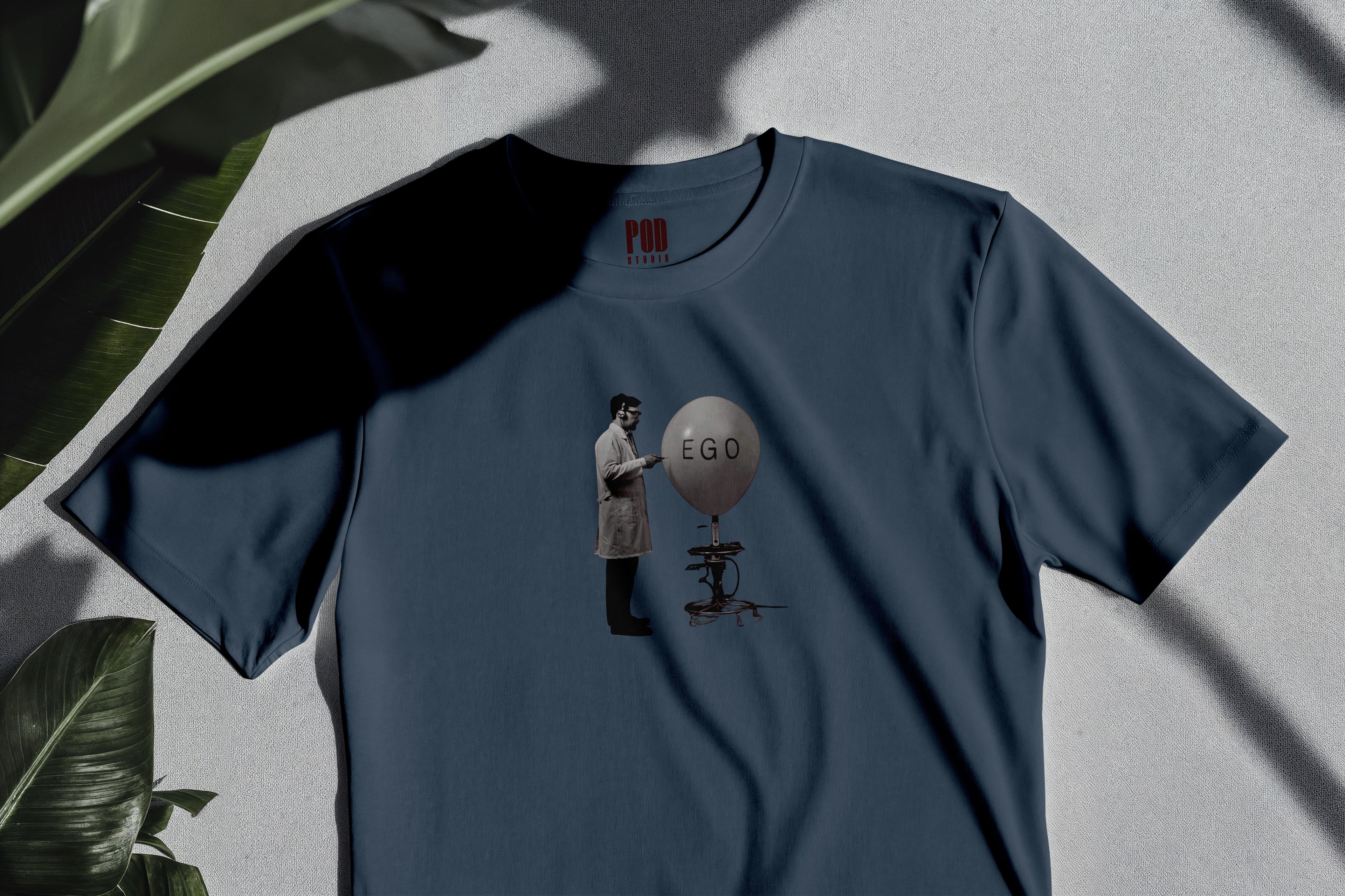 Oversize Kısa Kollu Tişört - Ego