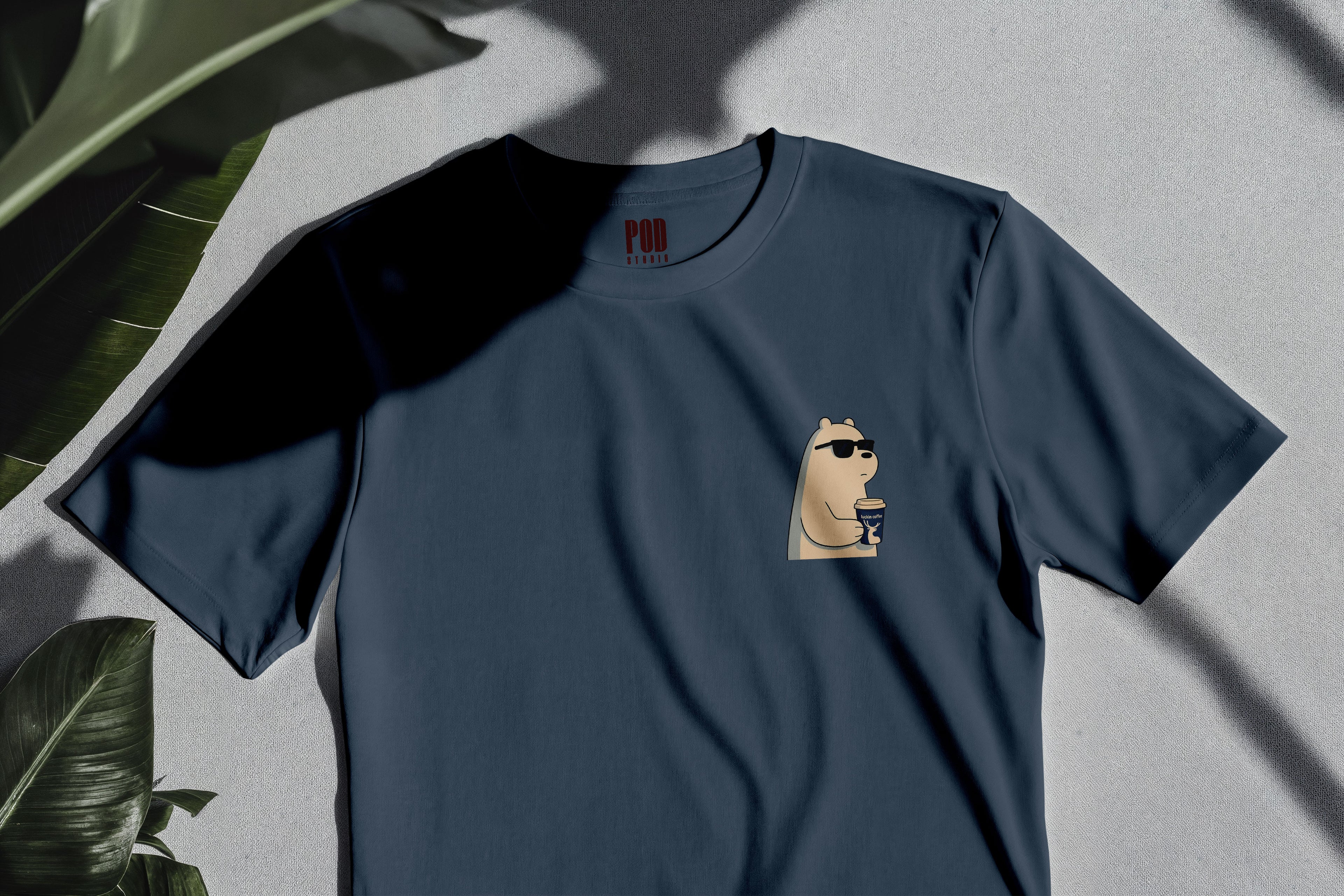 Oversize Kısa Kollu Tişört - Glasses