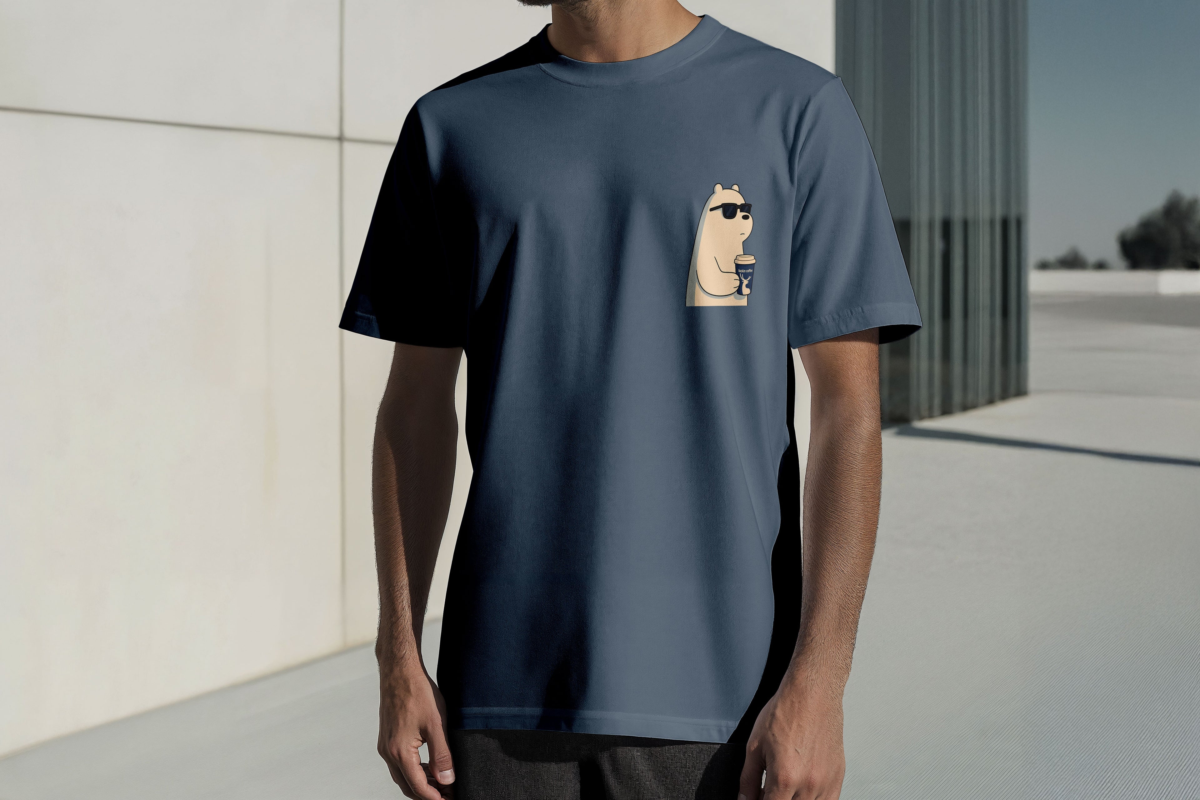 Regular Kısa Kollu Tişört - Glasses