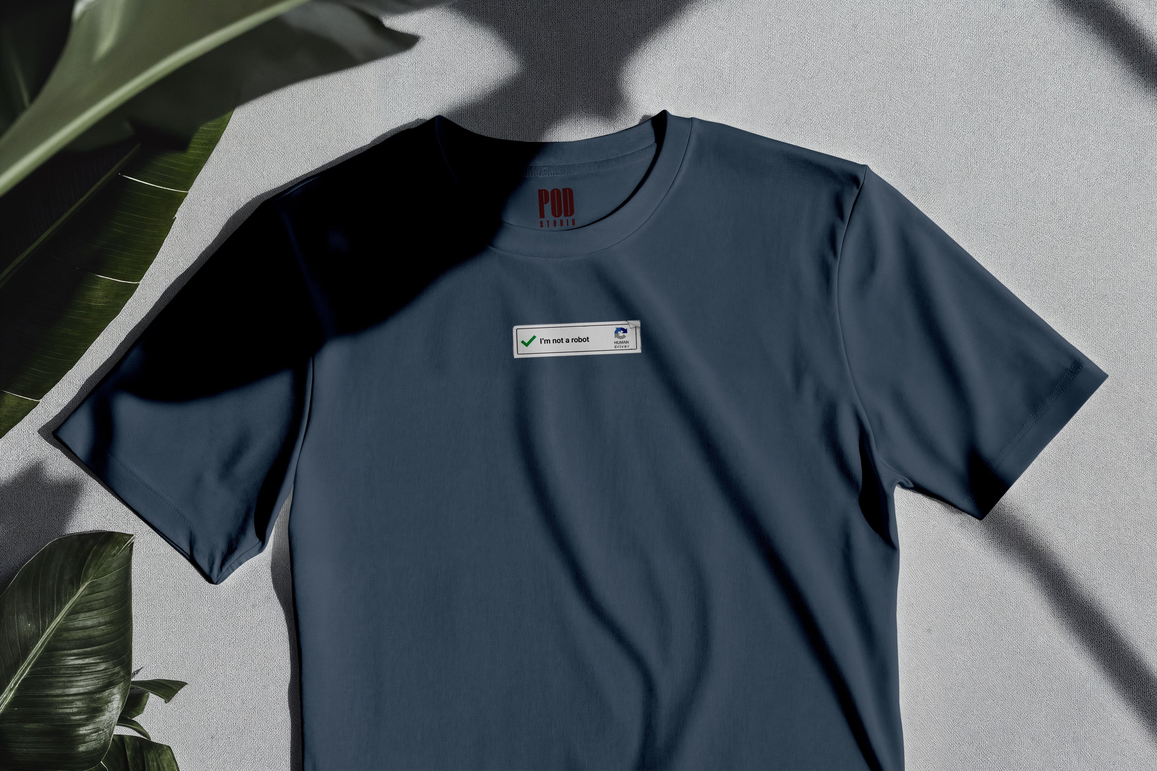 Oversize Kısa Kollu Tişört - Robot