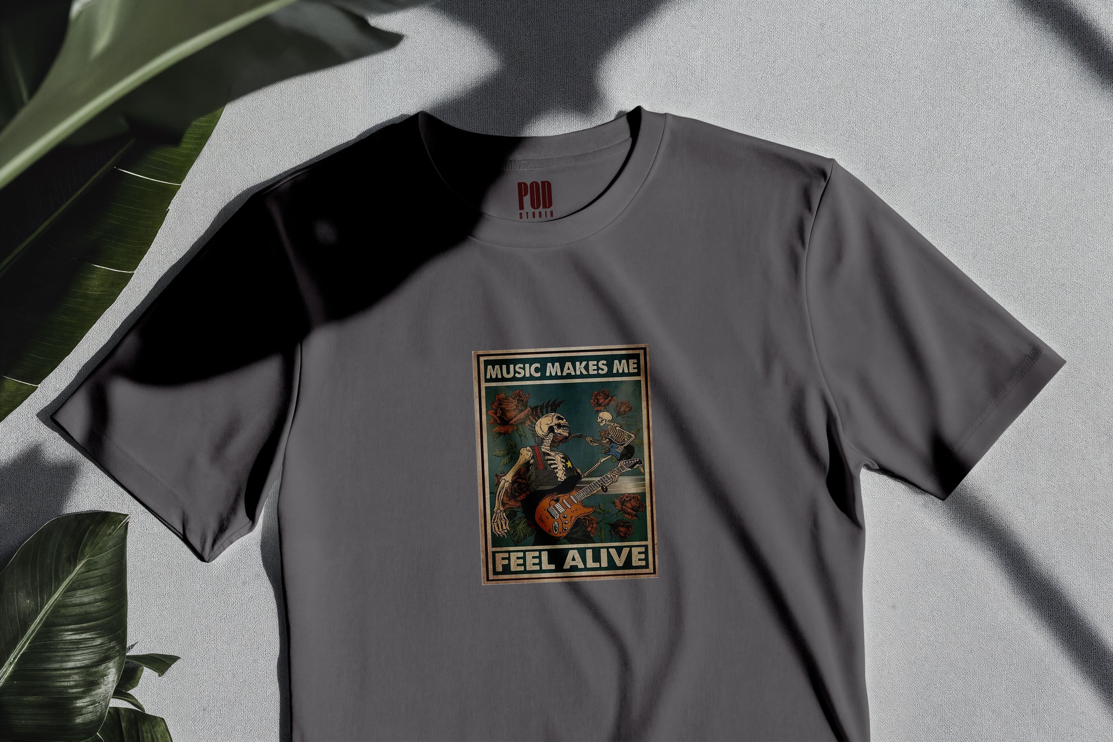 Oversize Kısa Kollu Tişört - Alive