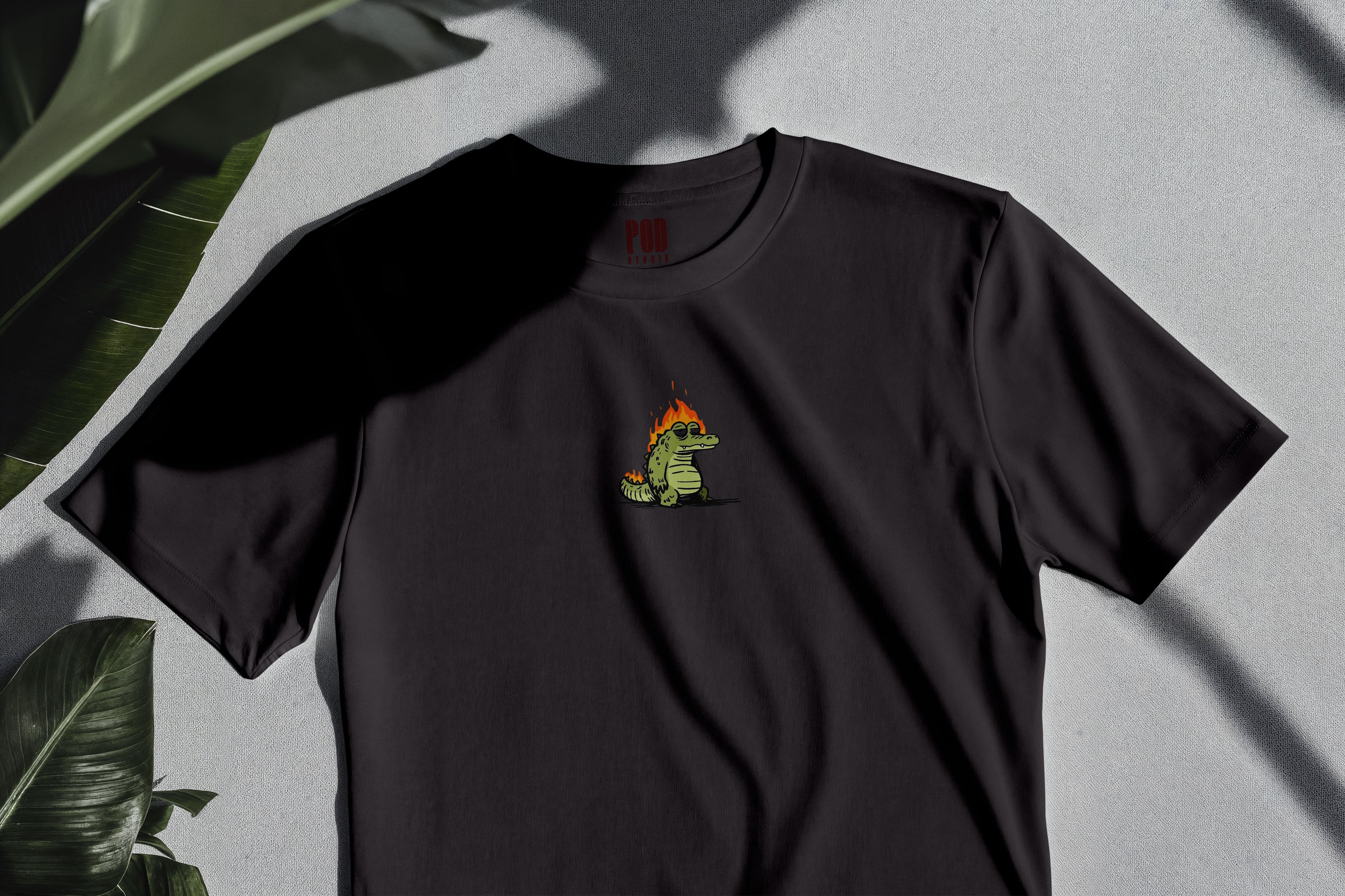 Oversize Kısa Kollu Tişört - Fire