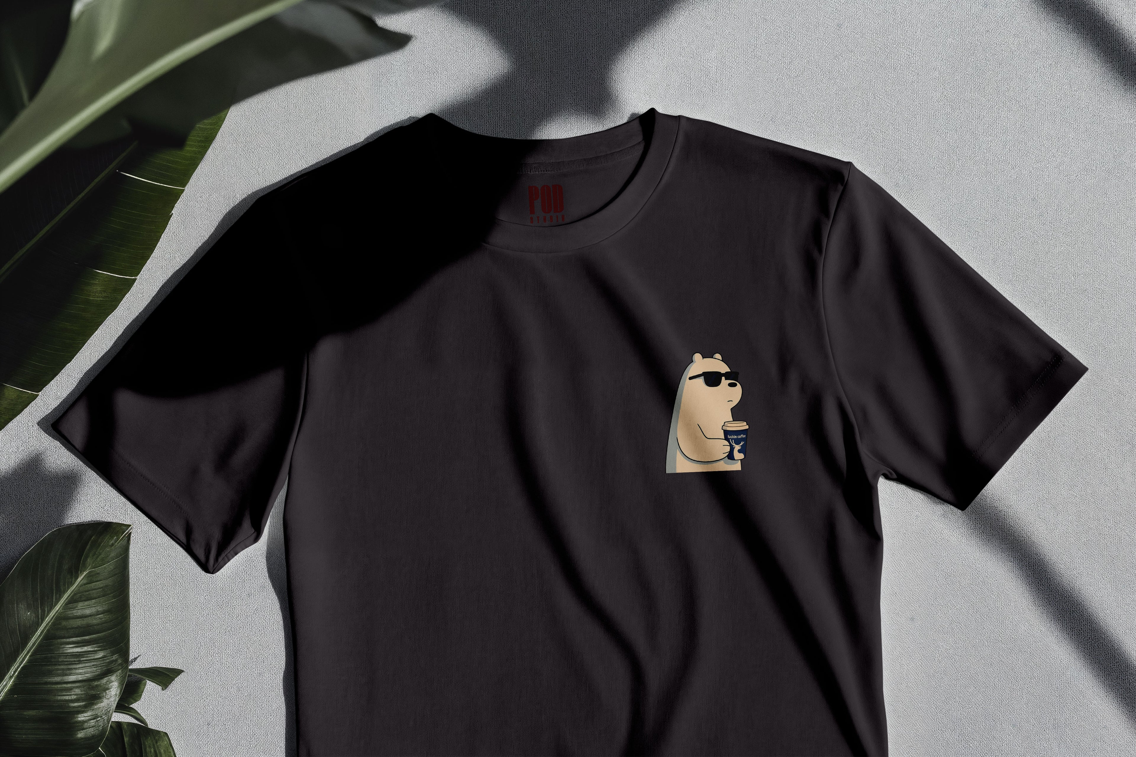 Oversize Kısa Kollu Tişört - Glasses