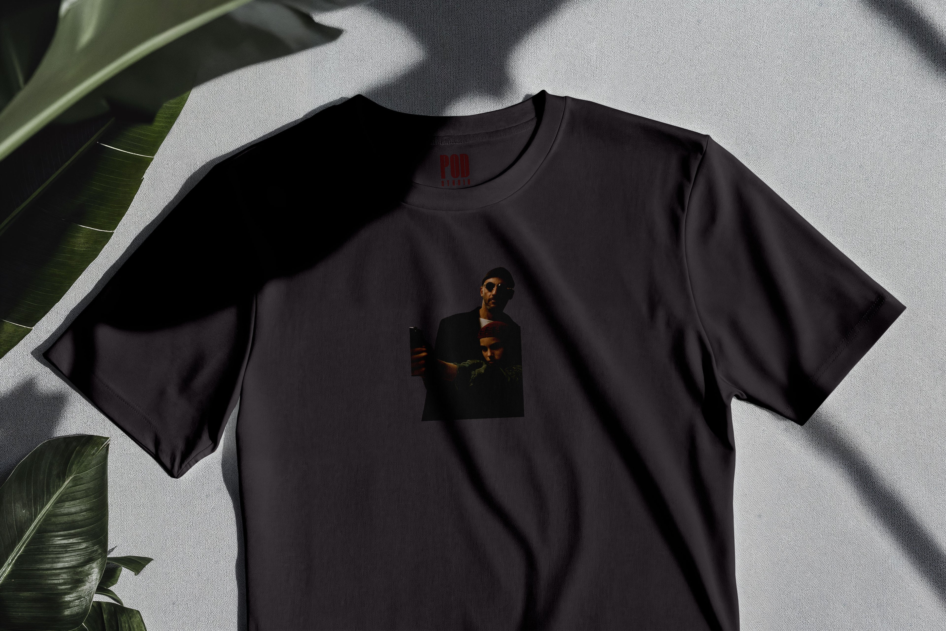 Oversize Kısa Kollu Tişört - Leon