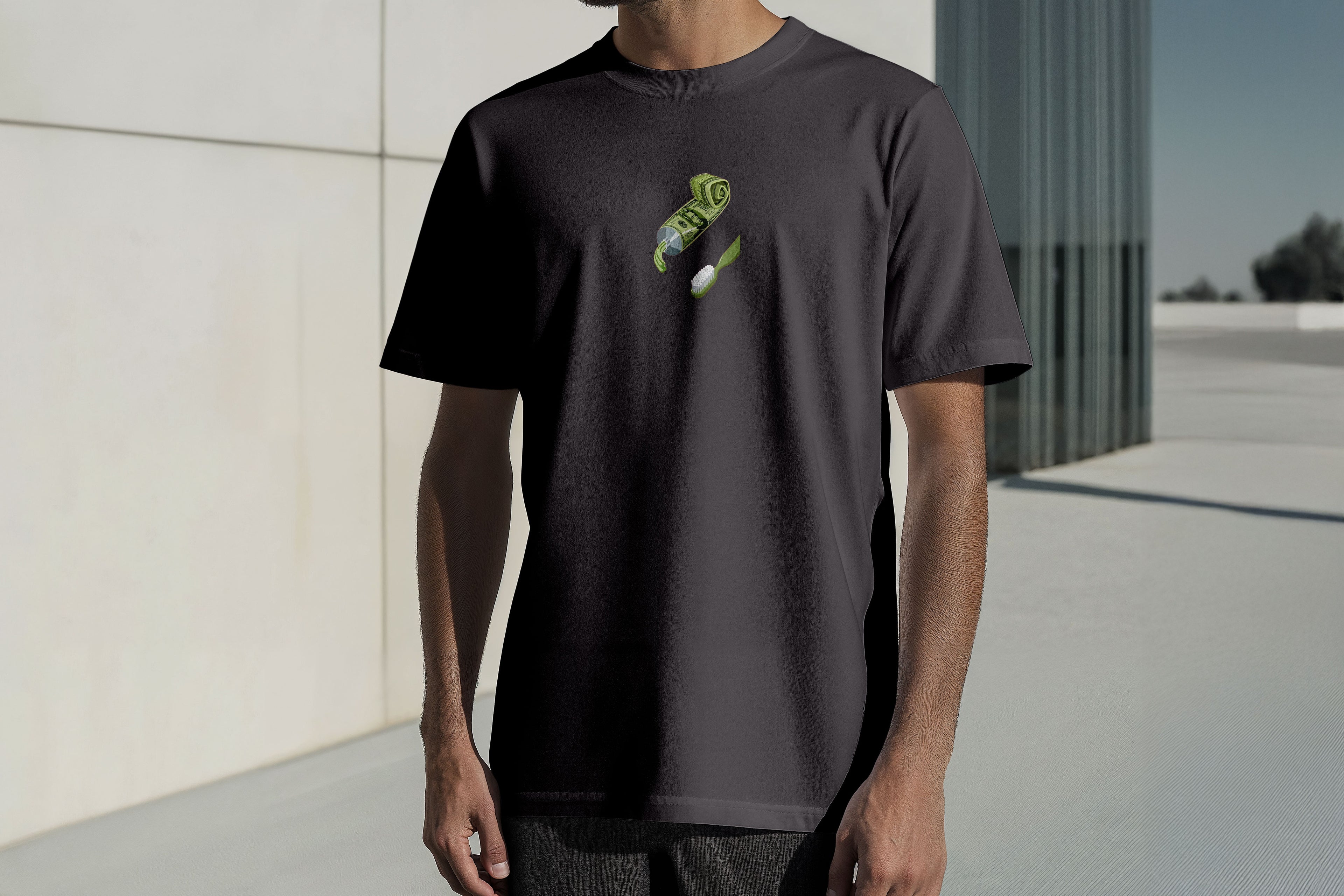 Regular Kısa Kollu Tişört - Money