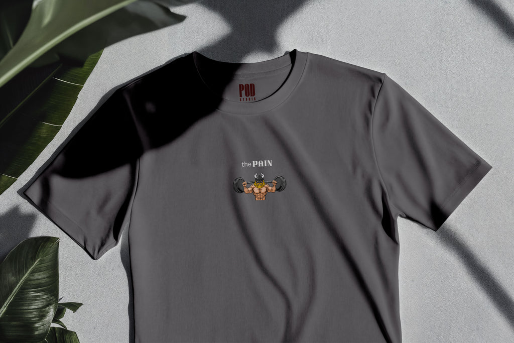 Oversize Kısa Kollu Tişört - Pain