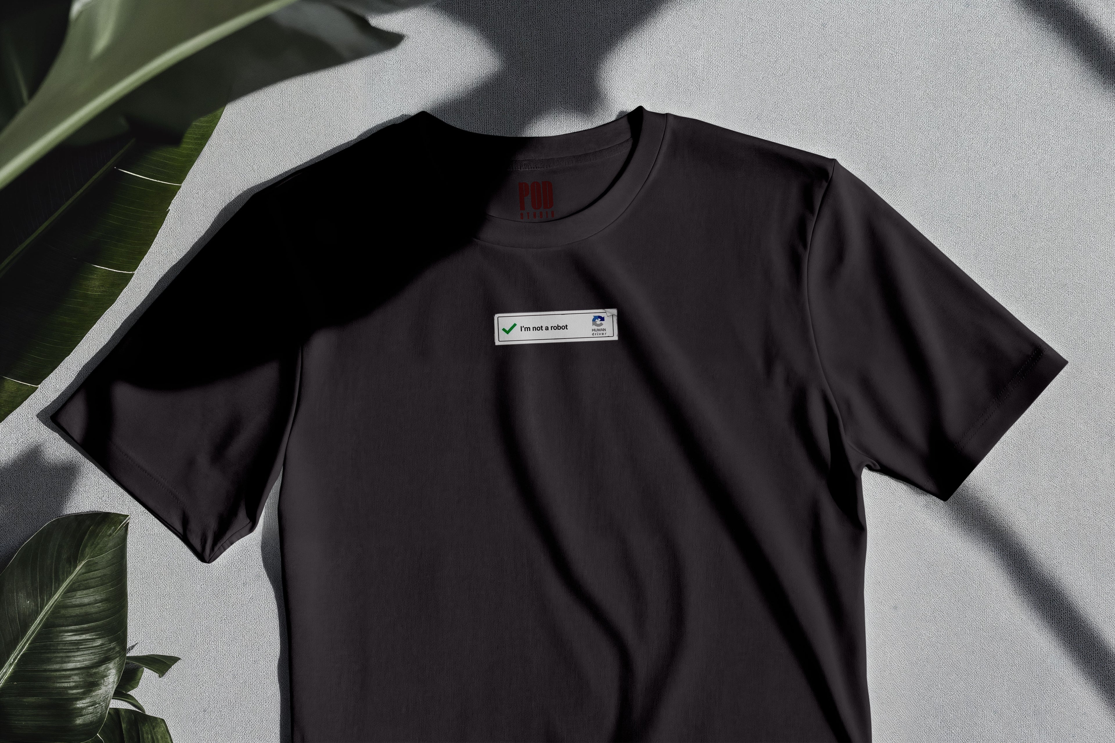 Oversize Kısa Kollu Tişört - Robot