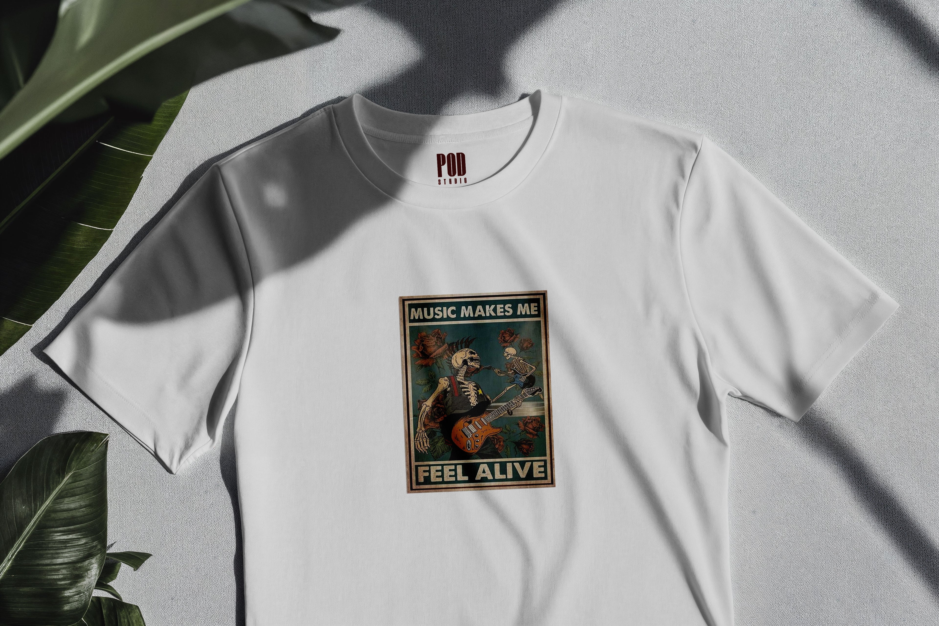 Oversize Kısa Kollu Tişört - Alive