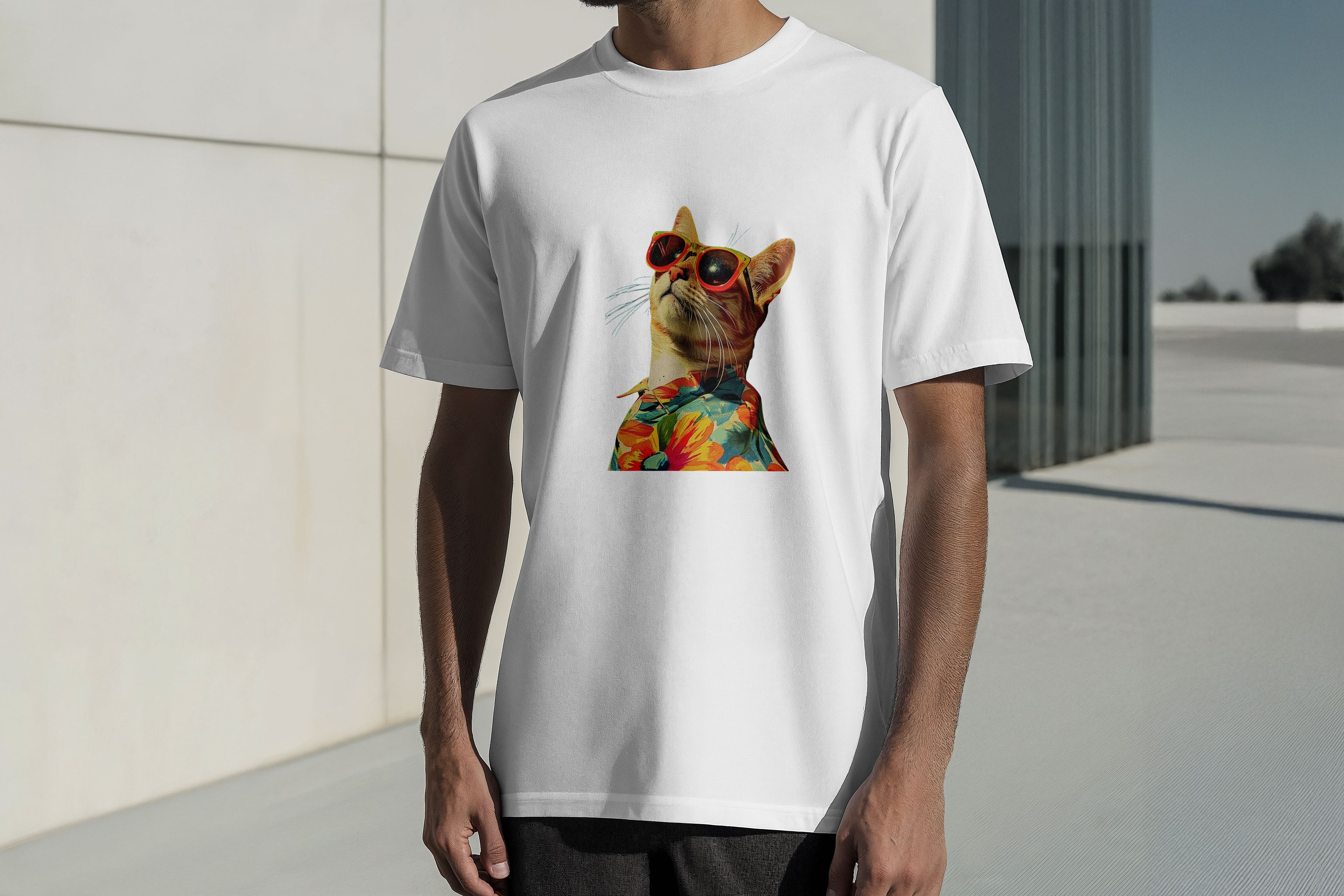 Regular Kısa Kollu Tişört - Cat